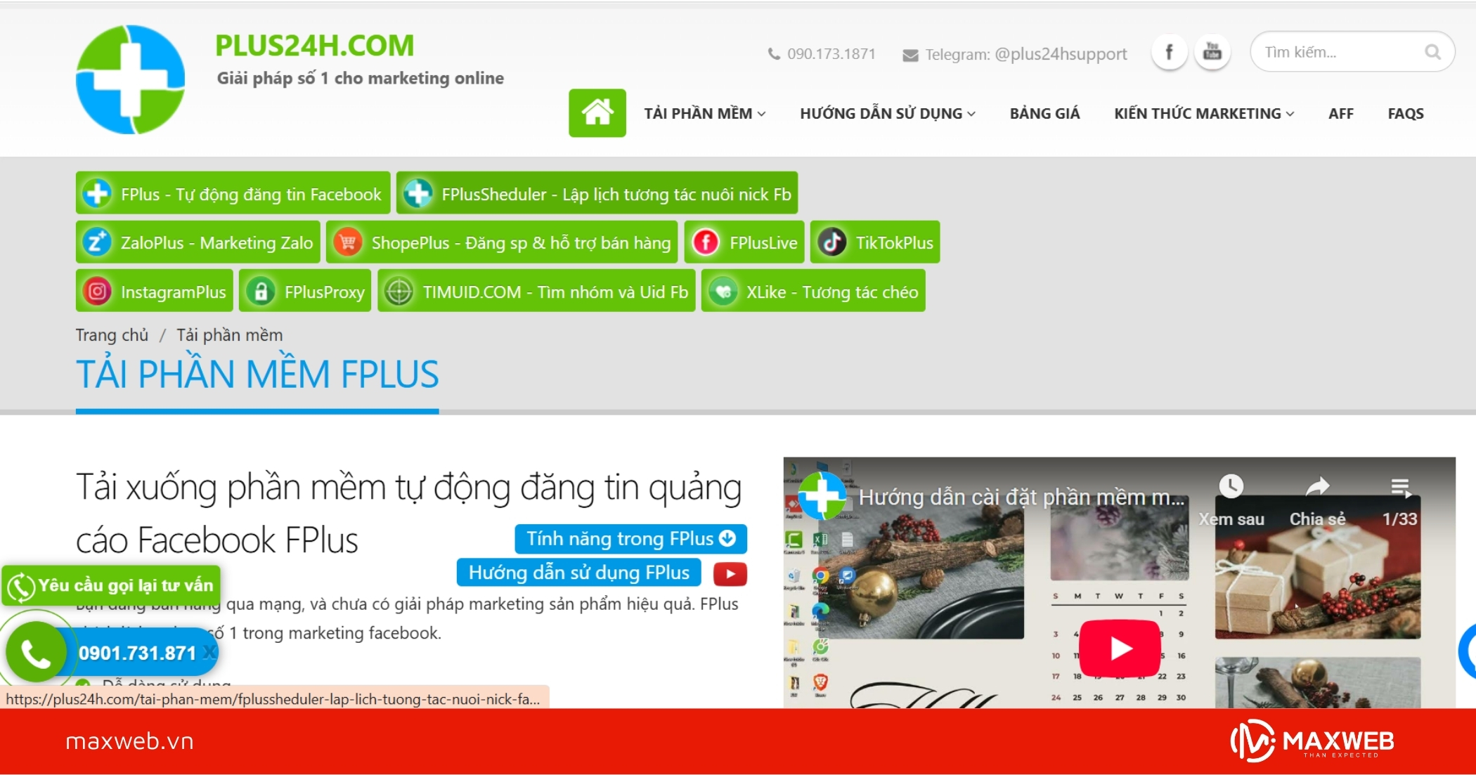 Phần mềm Facebook Marketing FPlus