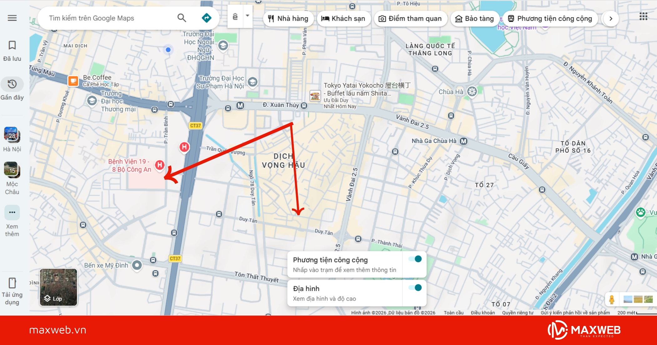 Màu vàng và cam - Khu vực nổi bật và thương mại
