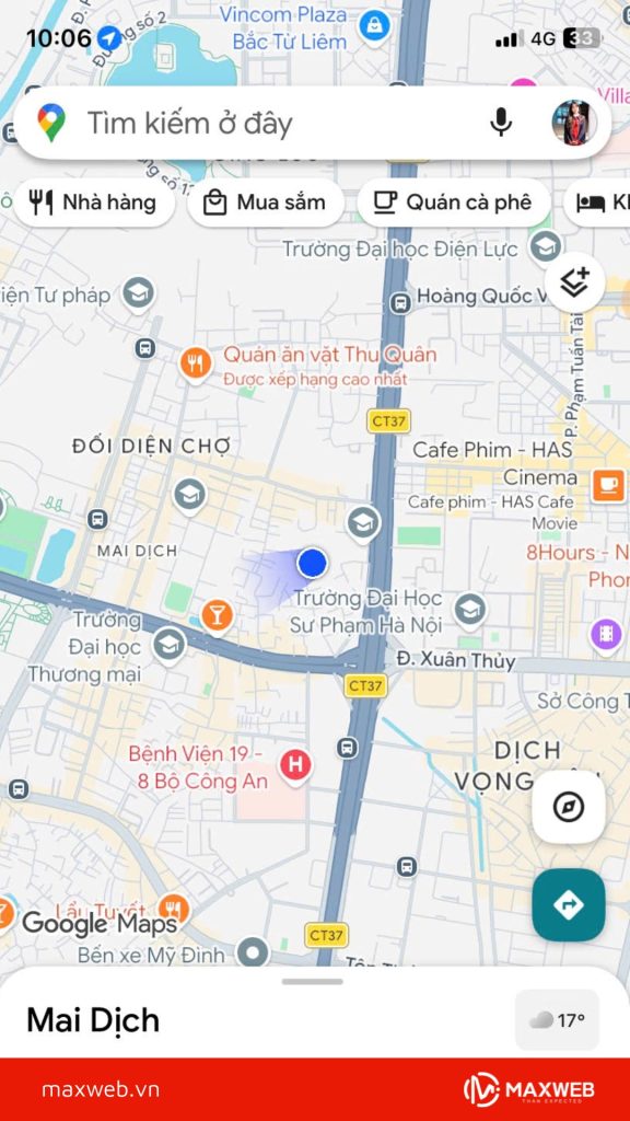 Bước 1: Mở ứng dụng Google Maps