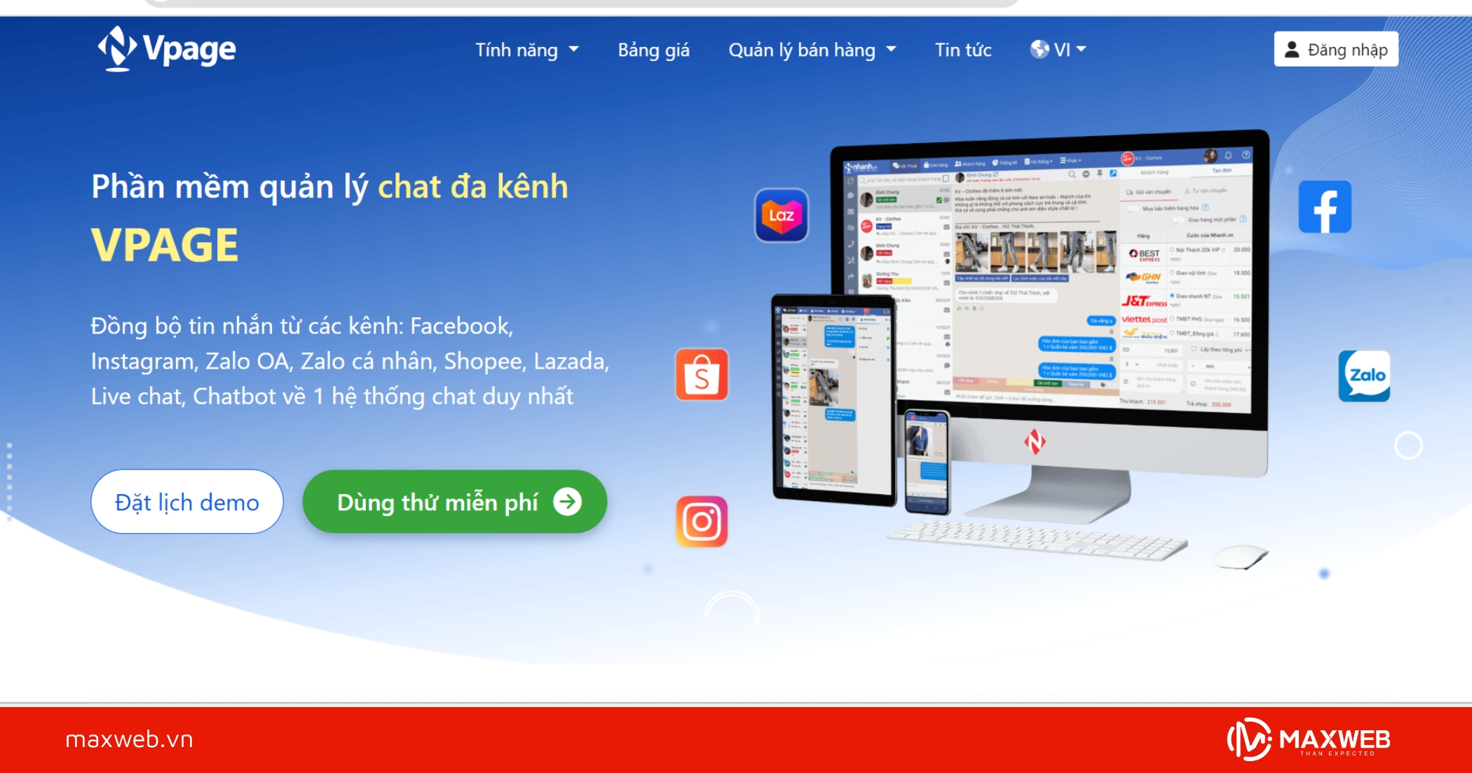 Công cụ bán hàng Vpage