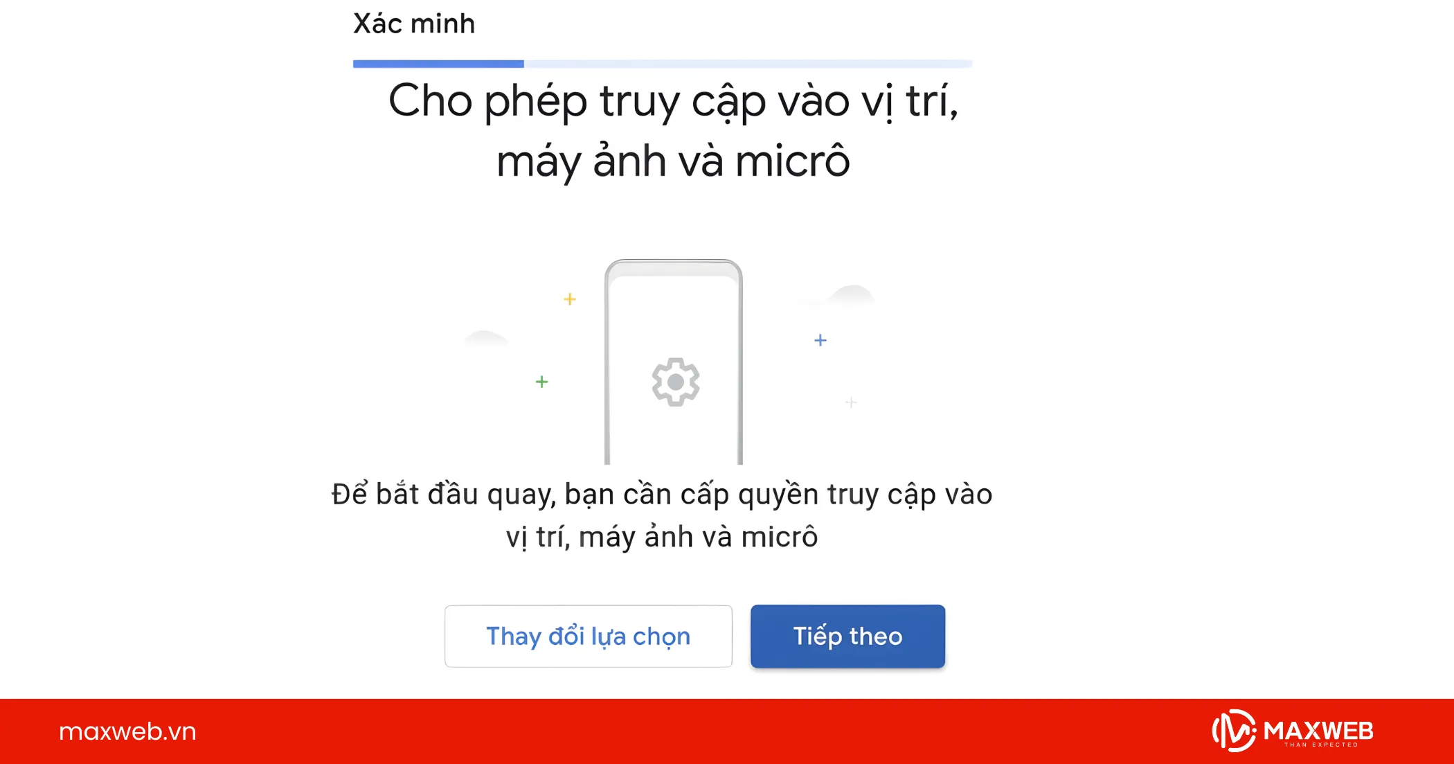 Chuẩn bị quyền truy cập