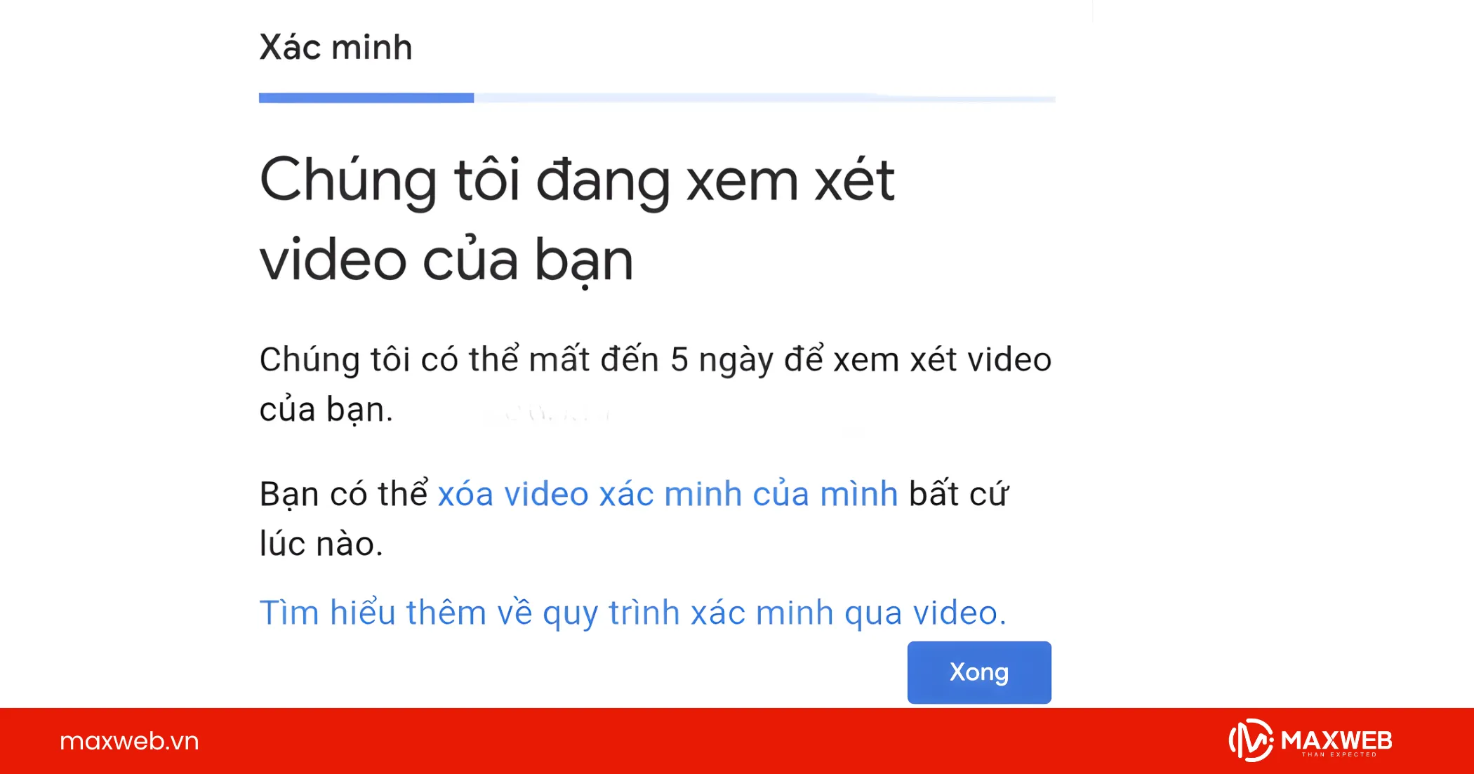 Tải video lên và chờ xét duyệt