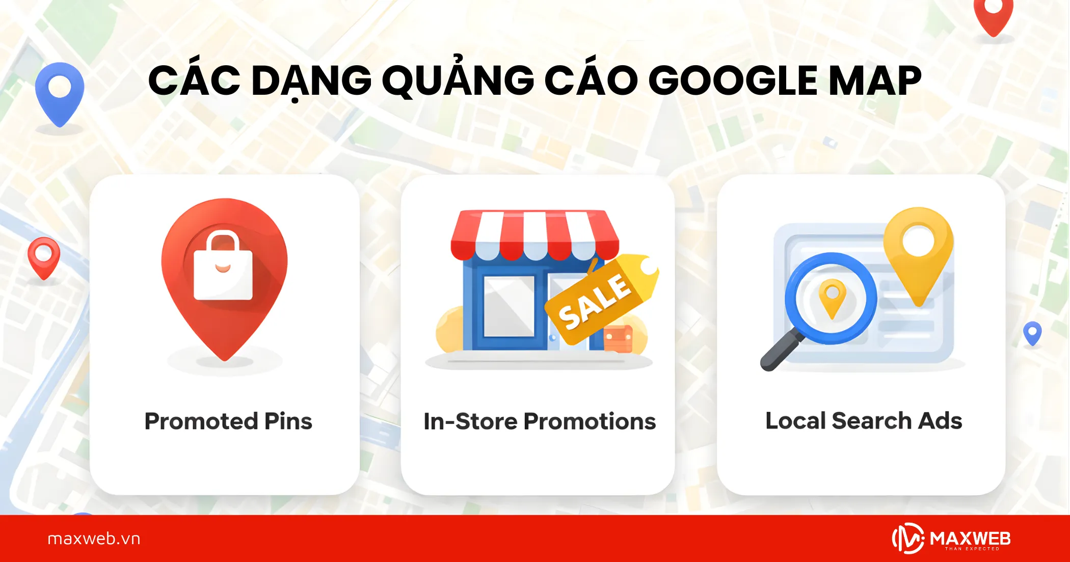 Các dạng quảng cáo Google Maps phổ biến