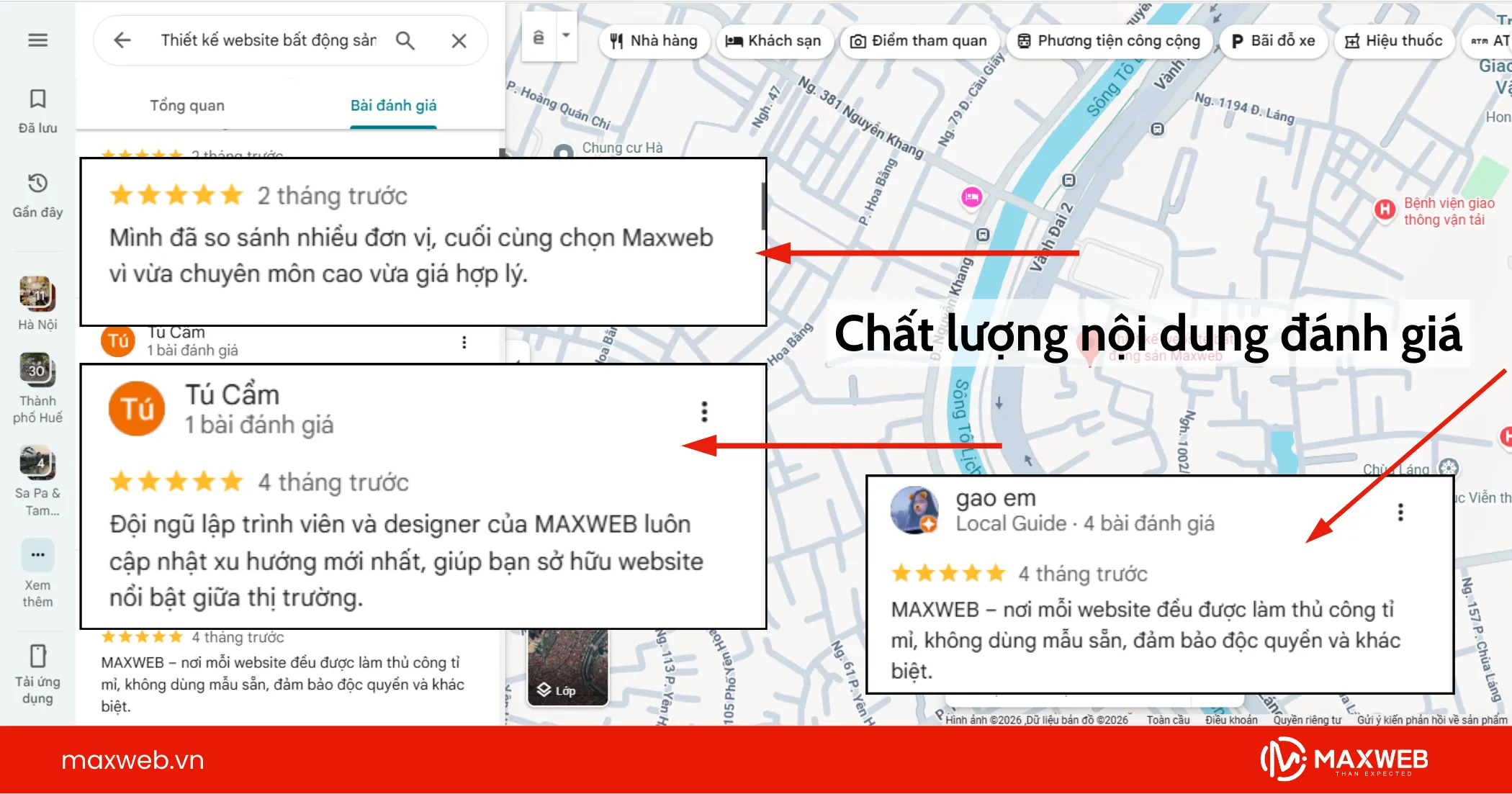Chất lượng nội dung đánh giá