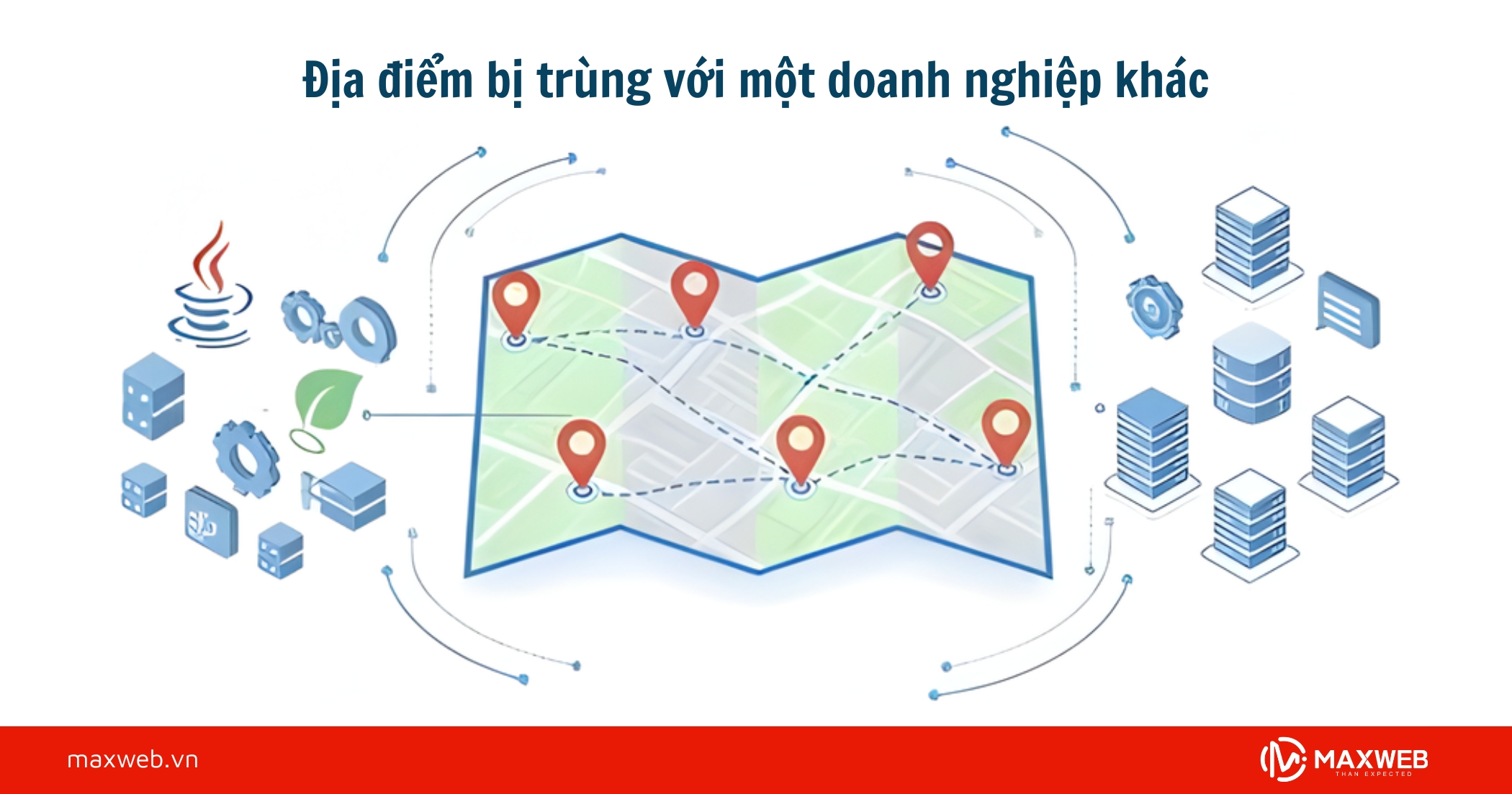 Địa điểm bị trùng lặp với một doanh nghiệp khác