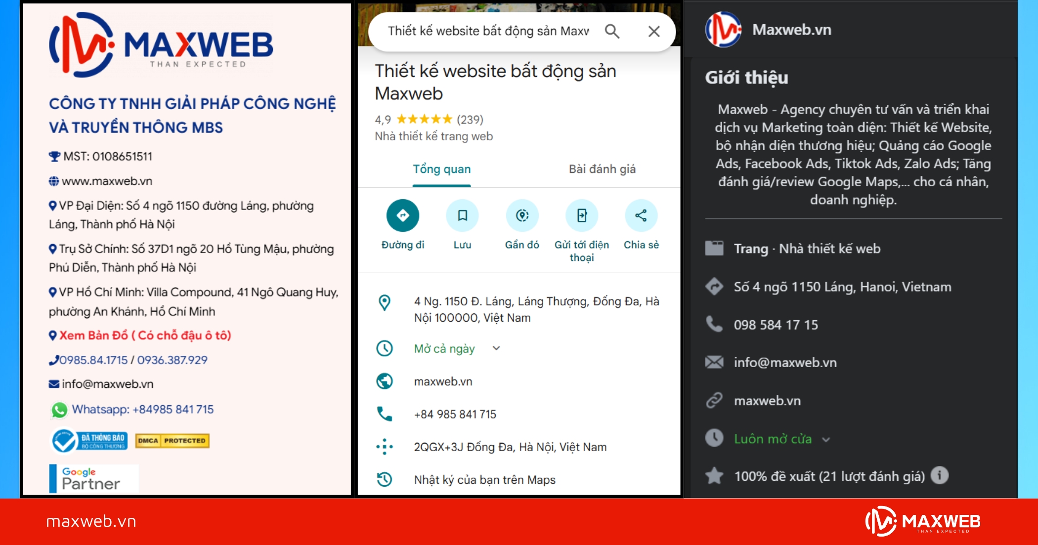 Đồng bộ NAP giữa Google Maps, website và các nền tảng khác
