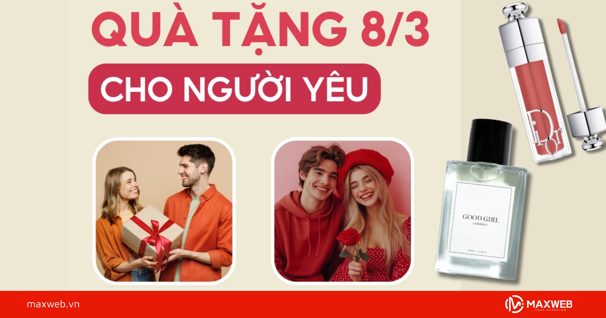 Quà 8/3 ngọt ngào và tinh tế dành cho người yêu