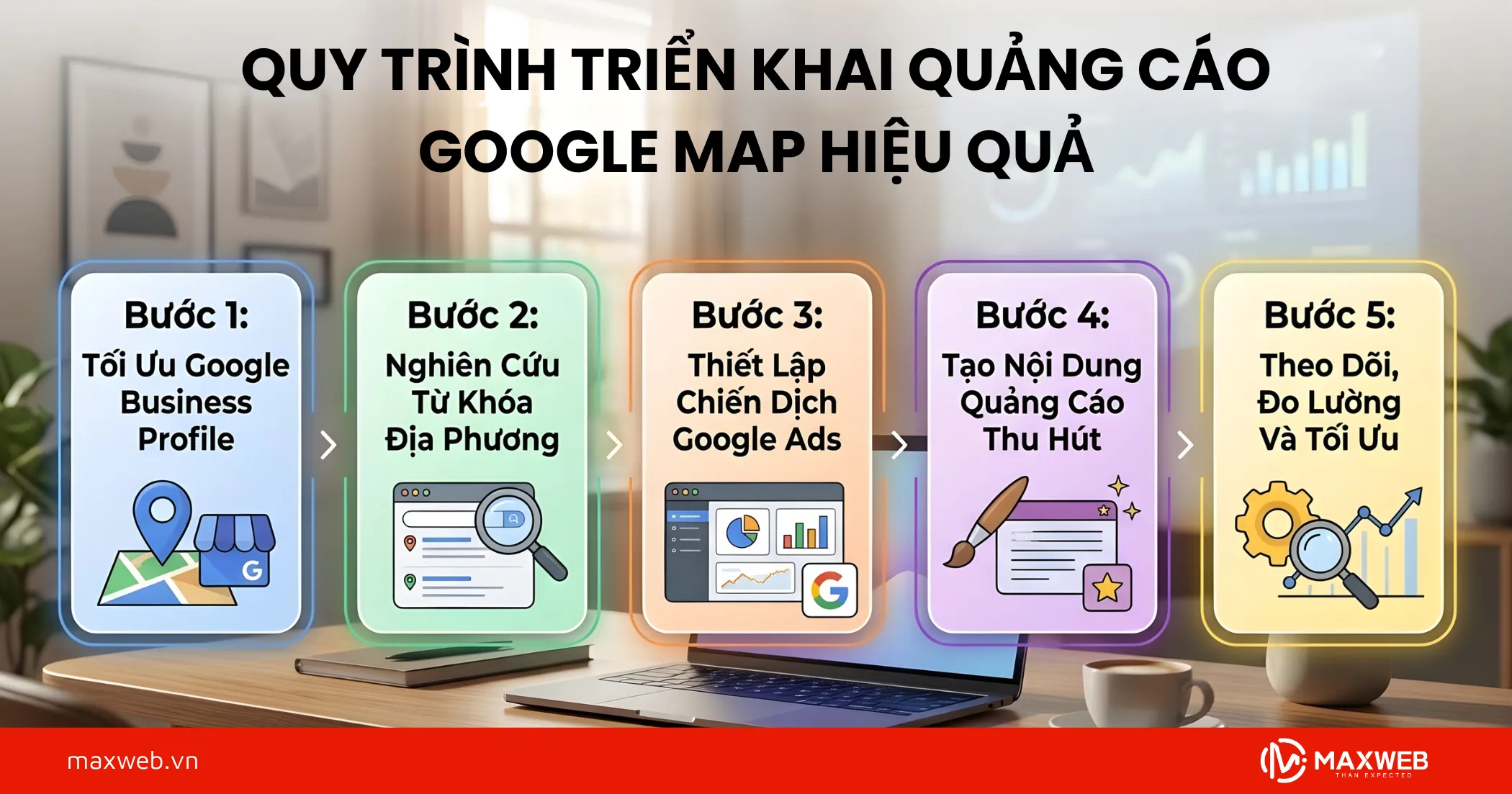 Quy trình triển khai quảng cáo Google Maps cho nhà hàng quán ăn hiệu quả
