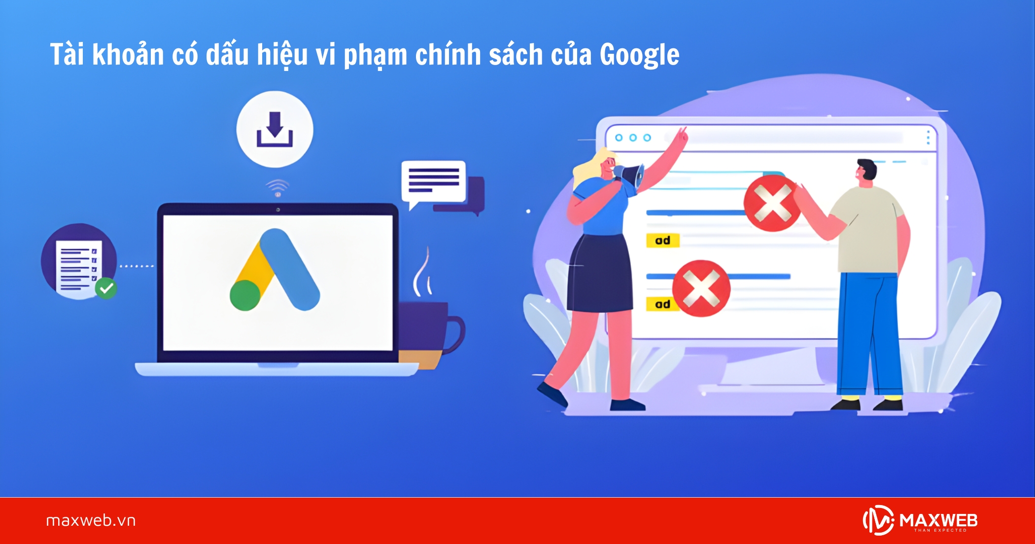 Tài khoản có dấu hiệu vi phạm chính sách