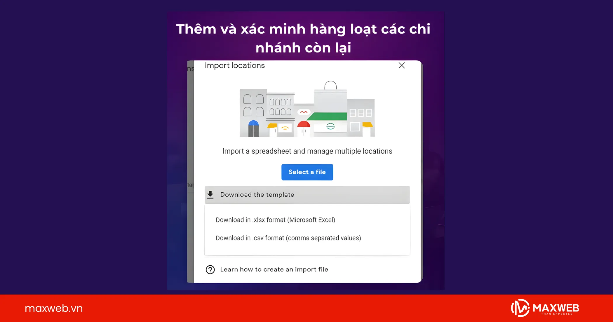 Tiến hành thêm và xác minh hàng loạt các chi nhánh