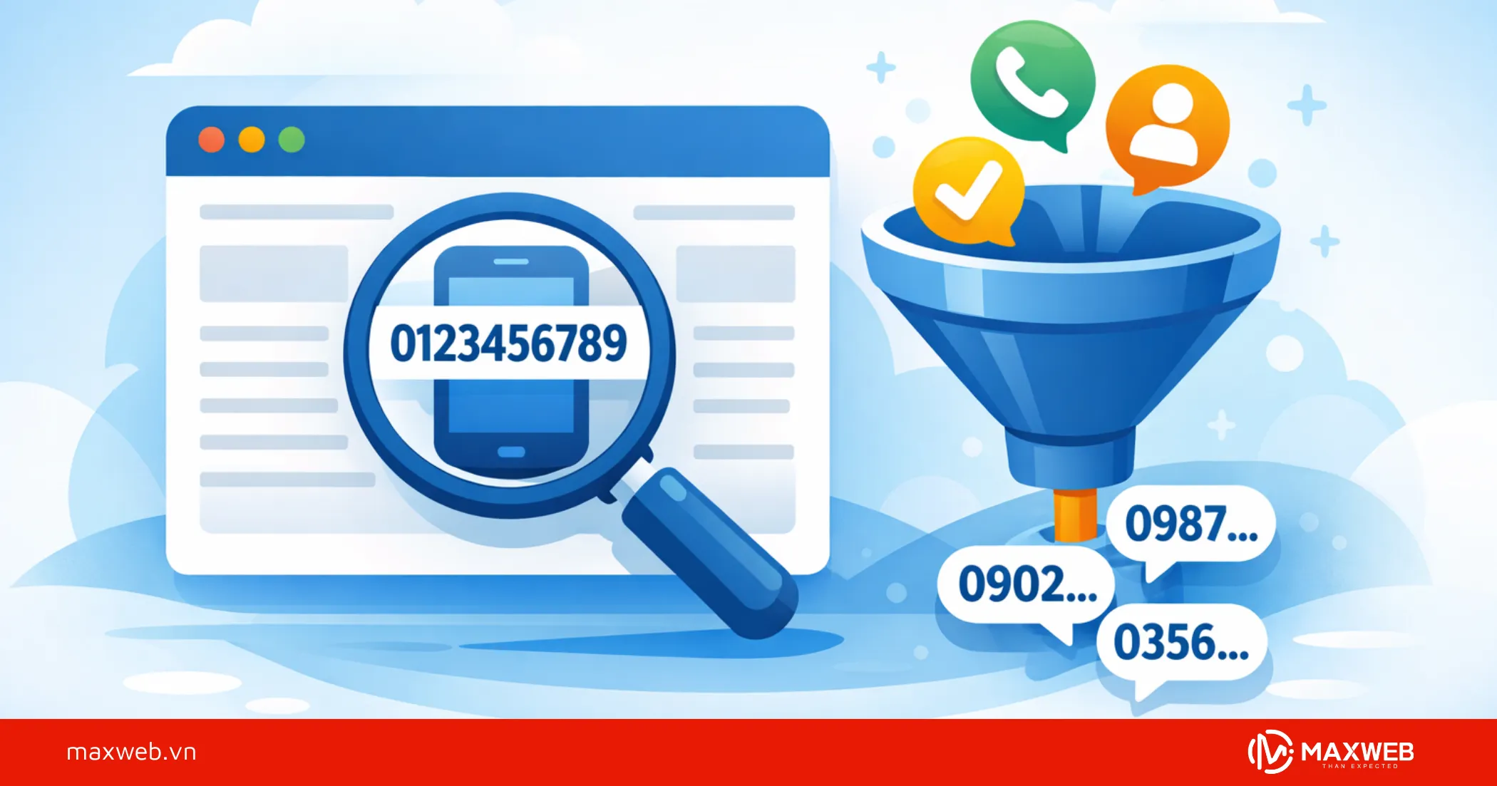 Tool quét số điện thoại từ Maxweb
