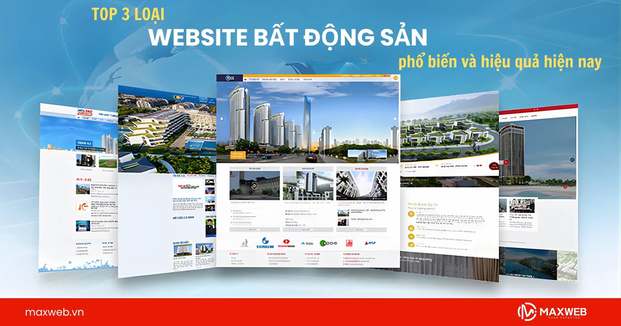 3 loại website bất động sản phổ biến và hiệu quả hiện nay