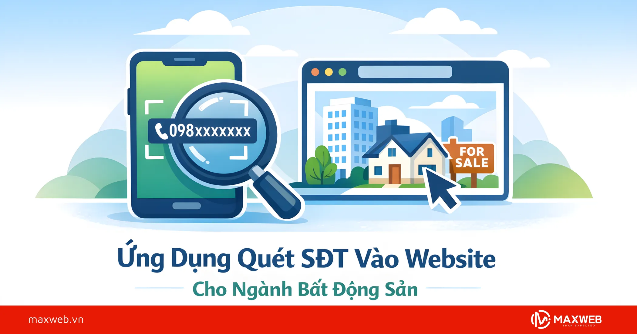 Ứng Dụng Quét SĐT Vào Website Cho Ngành Bất Động Sản