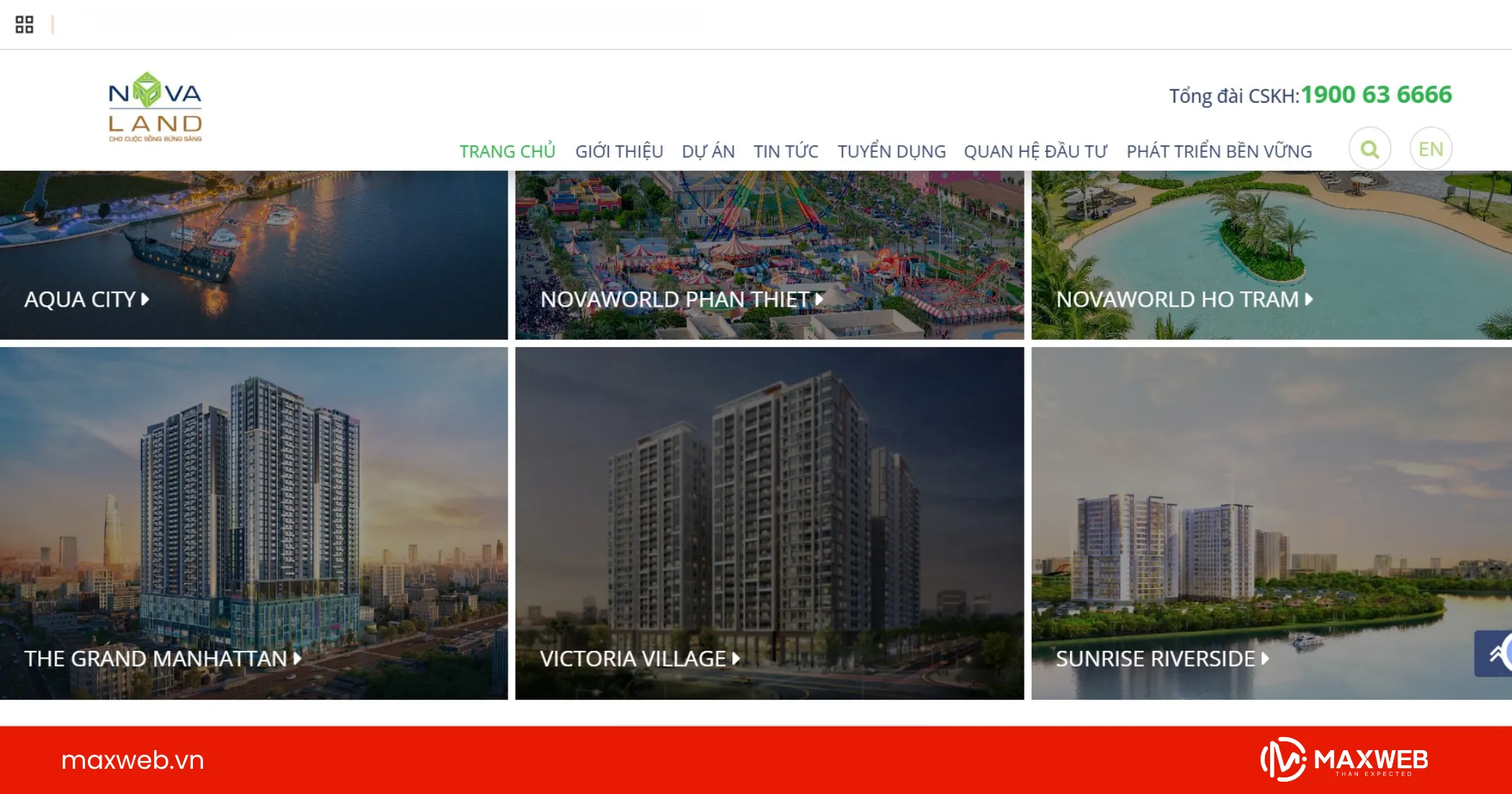 Website công ty bất động sản