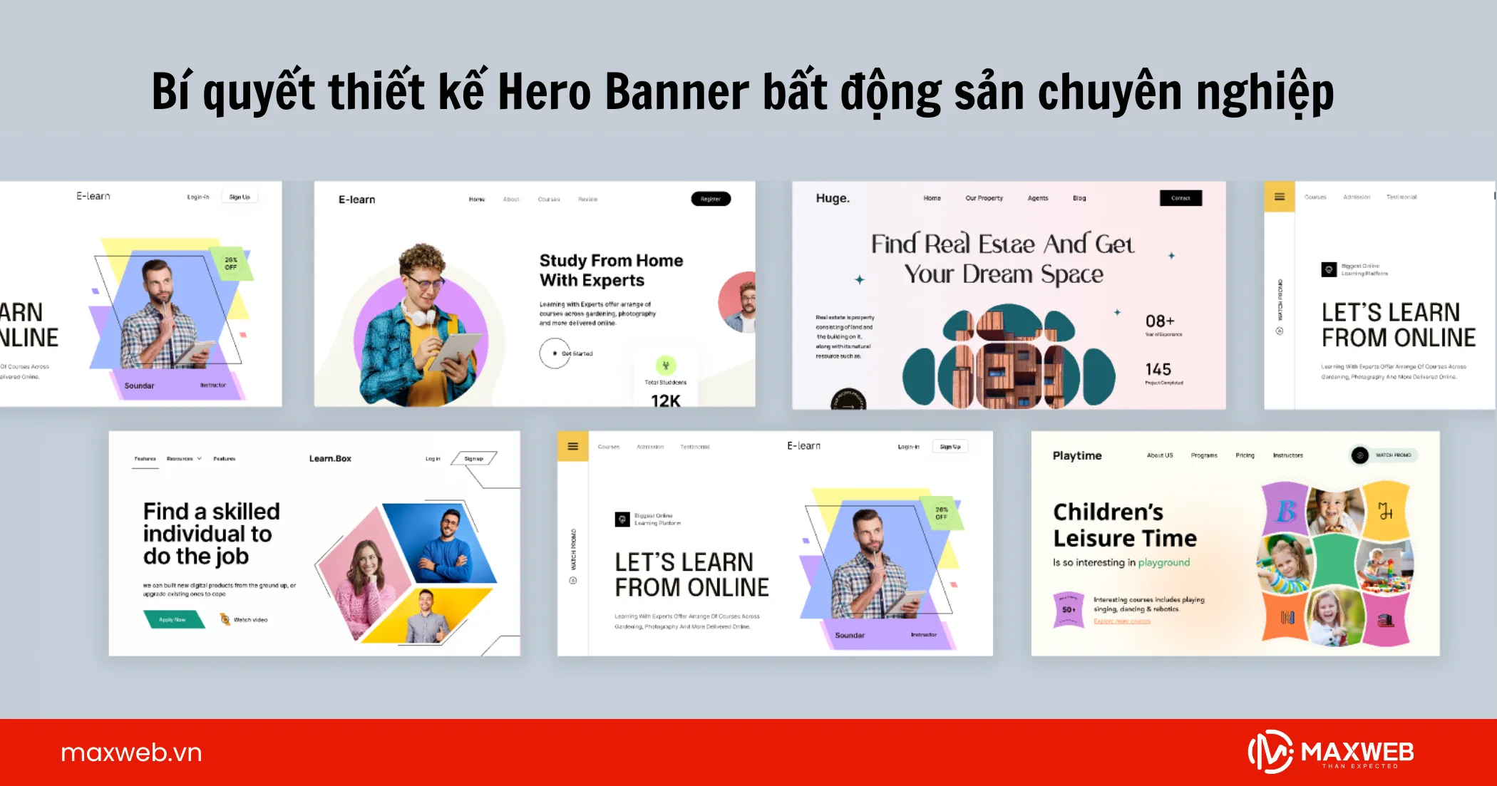 Bí quyết thiết kế Hero Banner bất động sản chuyên nghiệp
