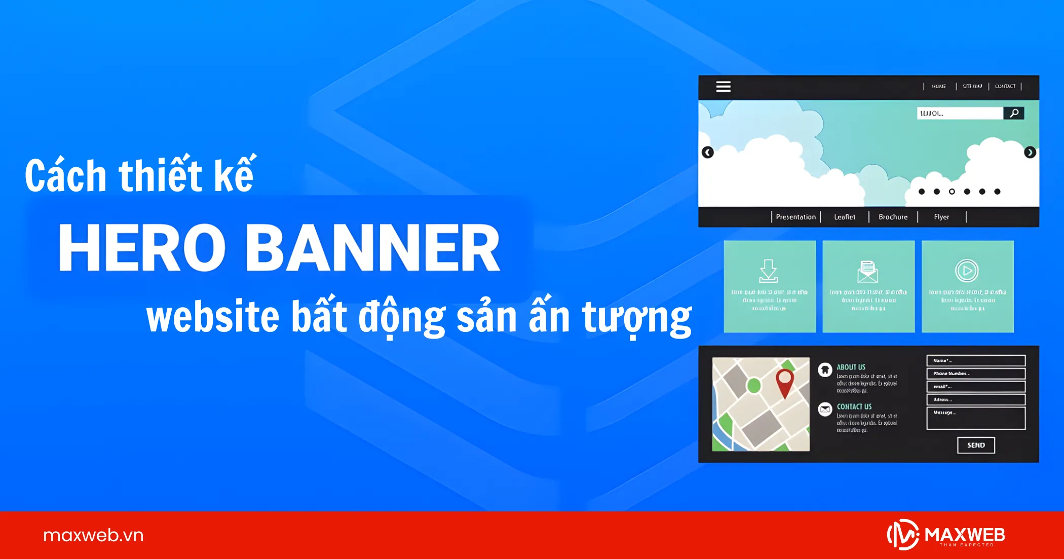 Cách thiết kế Hero Banner website bất động sản ấn tượng