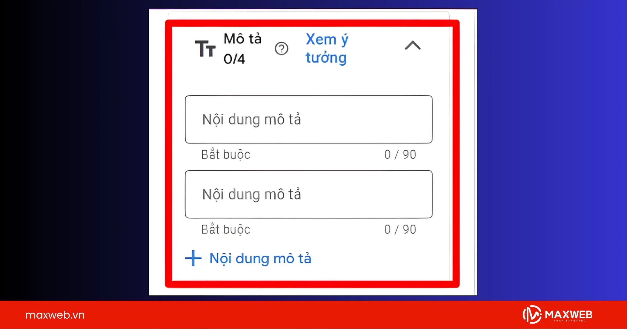 Cách viết mô tả Google Ads
