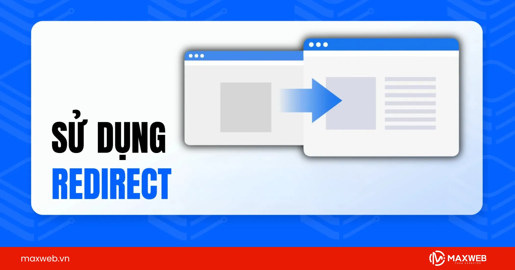 Sử dụng redirect tạm thời