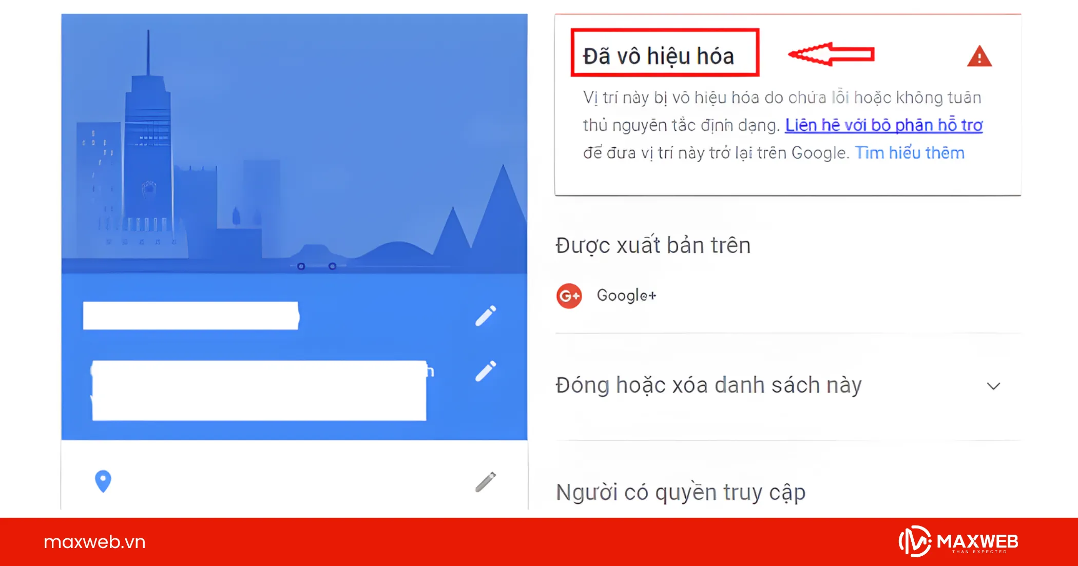 Tài khoản bị vô hiệu hóa là gì?