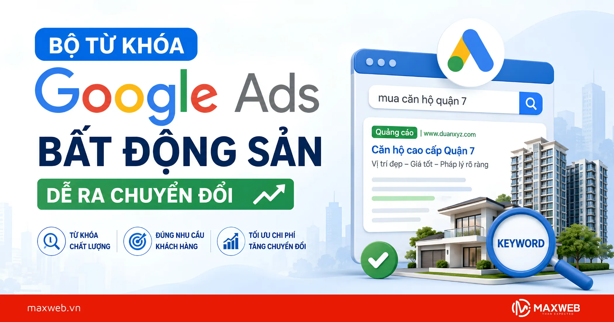 Bộ Từ Khóa Google Ads Bất Động Sản Dễ Ra Chuyển Đổi