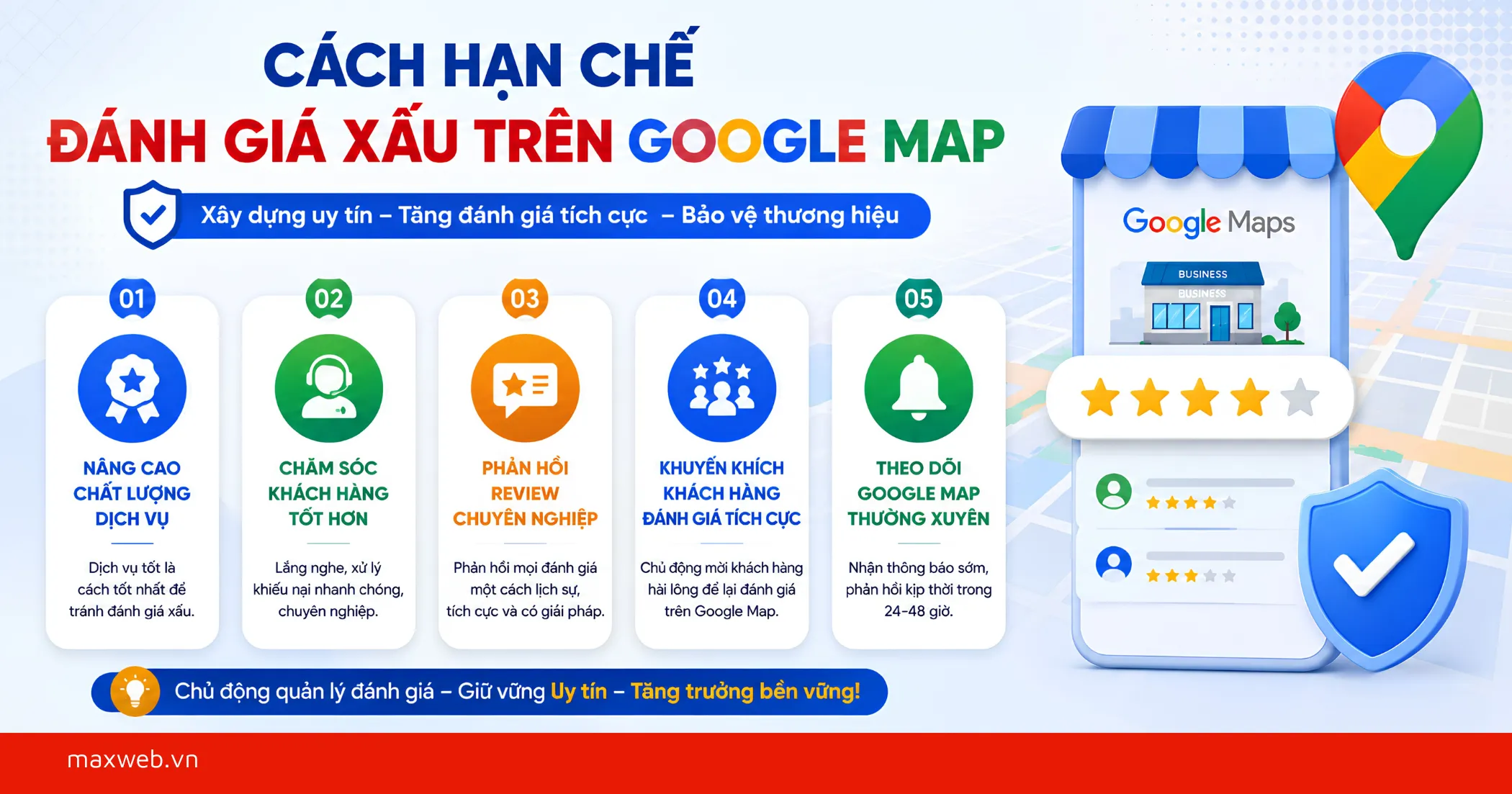 Cách Hạn Chế Đánh Giá Xấu Trên Google Map