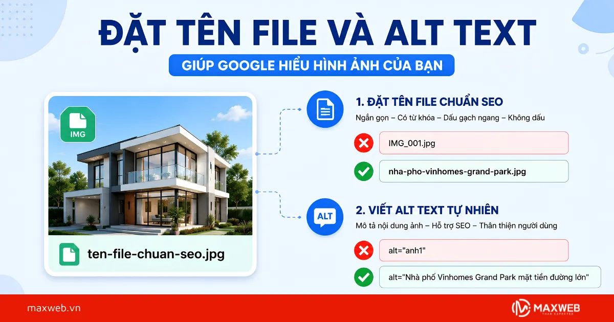 Đặt Tên File Và Alt Text - "Ngôn Ngữ" Để Google Hiểu Hình Ảnh
