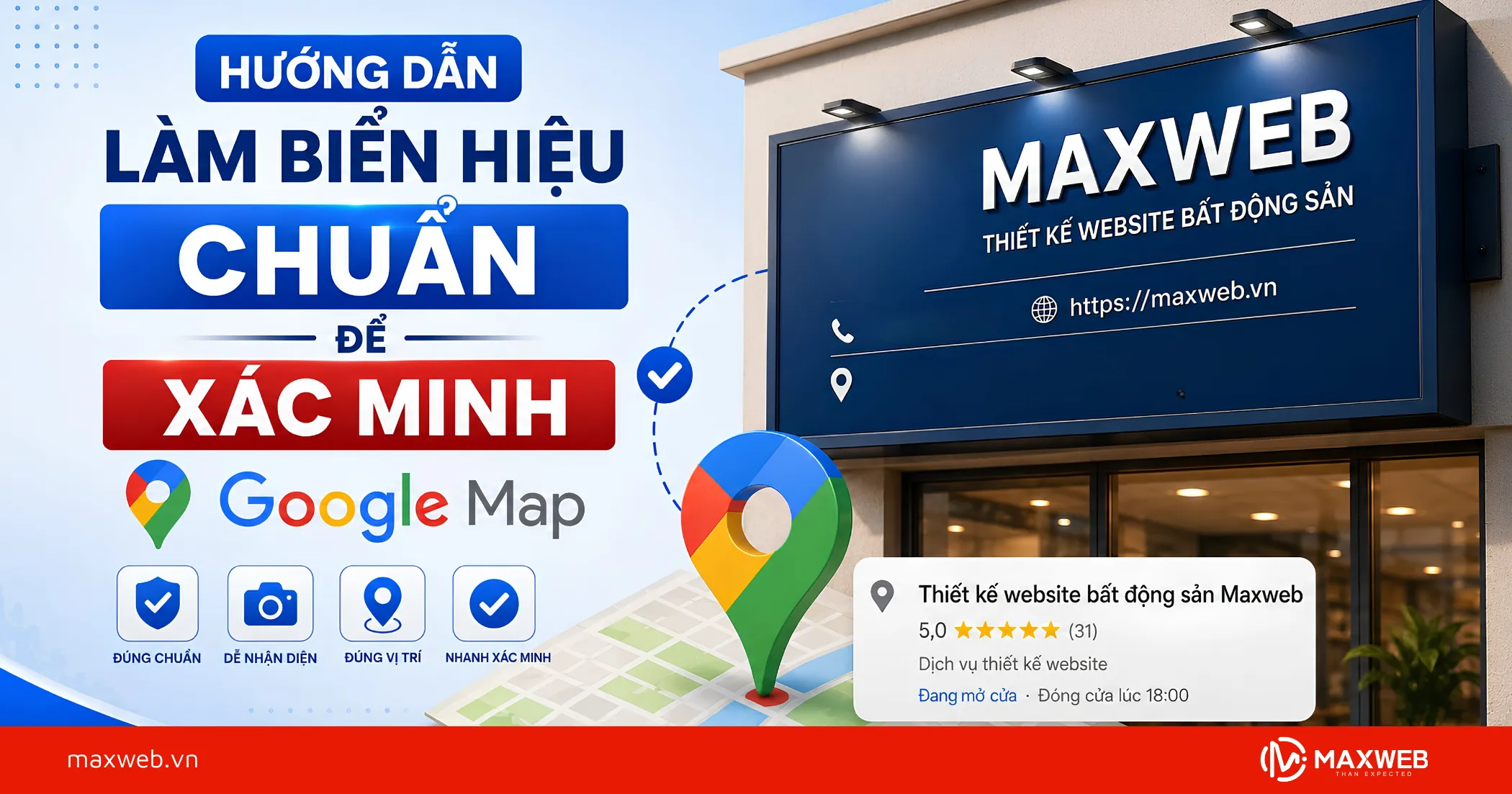 Hướng Dẫn Làm Biển Hiệu Chuẩn Để Xác Minh Google Map