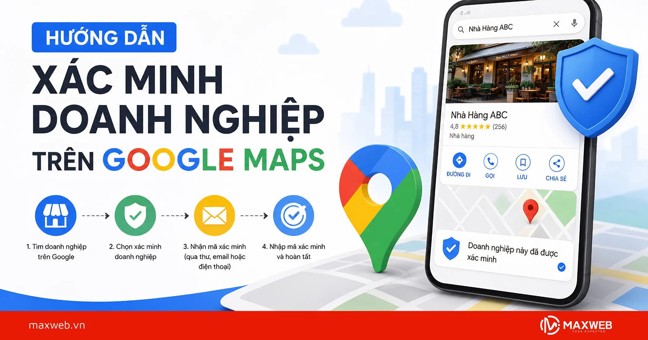 Hướng dẫn từng bước xác minh doanh nghiệp trên Google Maps