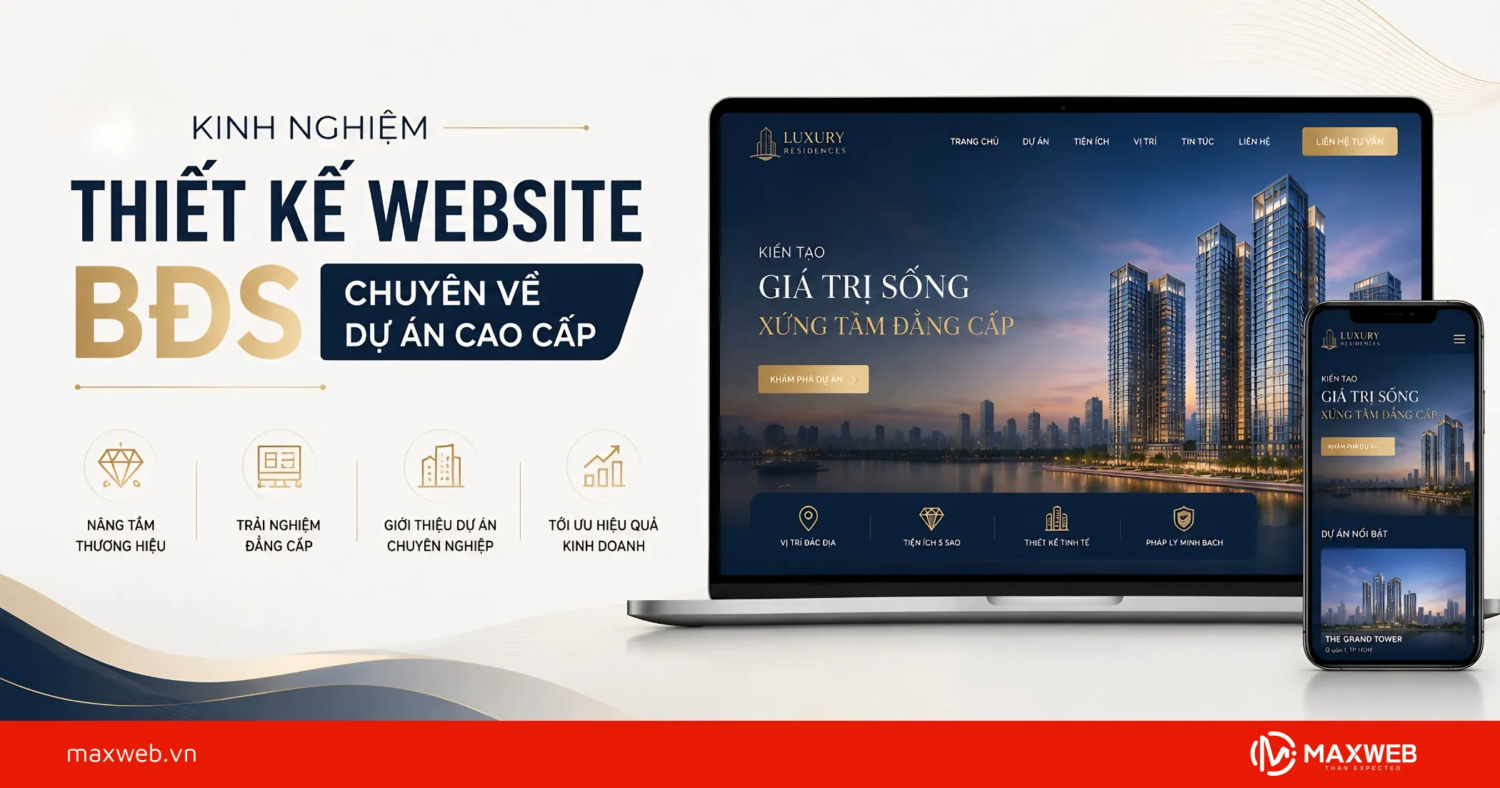 Kinh Nghiệm Thiết Kế Website BĐS Chuyên Về Dự Án Cao Cấp