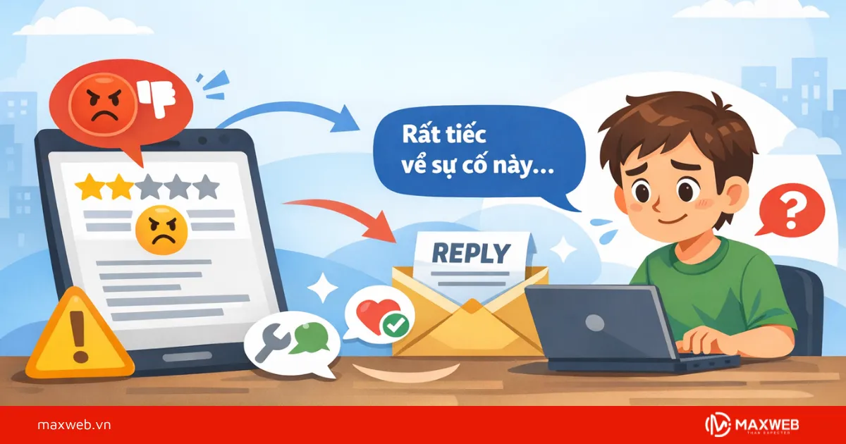 Mẫu Phản Hồi Đánh Giá Tiêu Cực Theo Từng Tình Huống