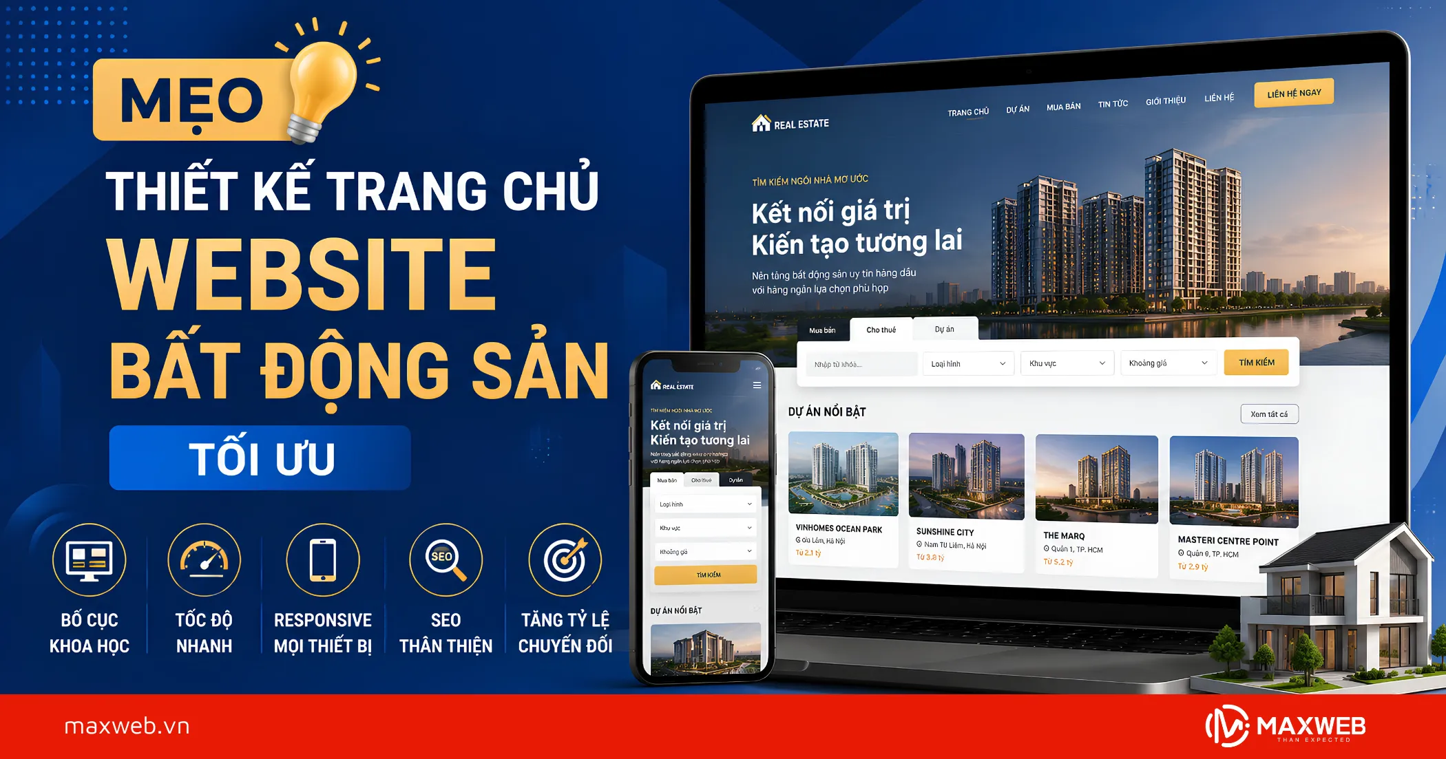 Mẹo Thiết Kế Trang Chủ Website Bất Động Sản Tối Ưu