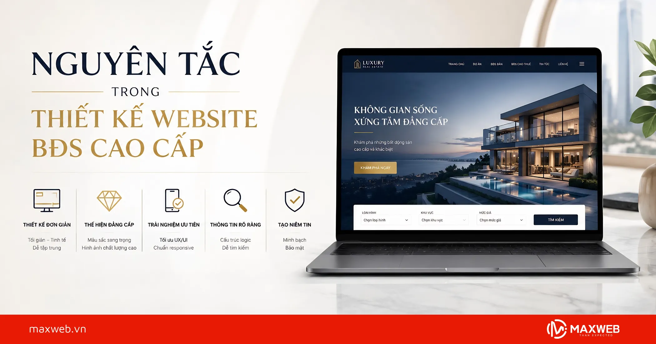Nguyên Tắc Nên Tuân Thủ Trong Thiết Kế Website BĐS Cao Cấp