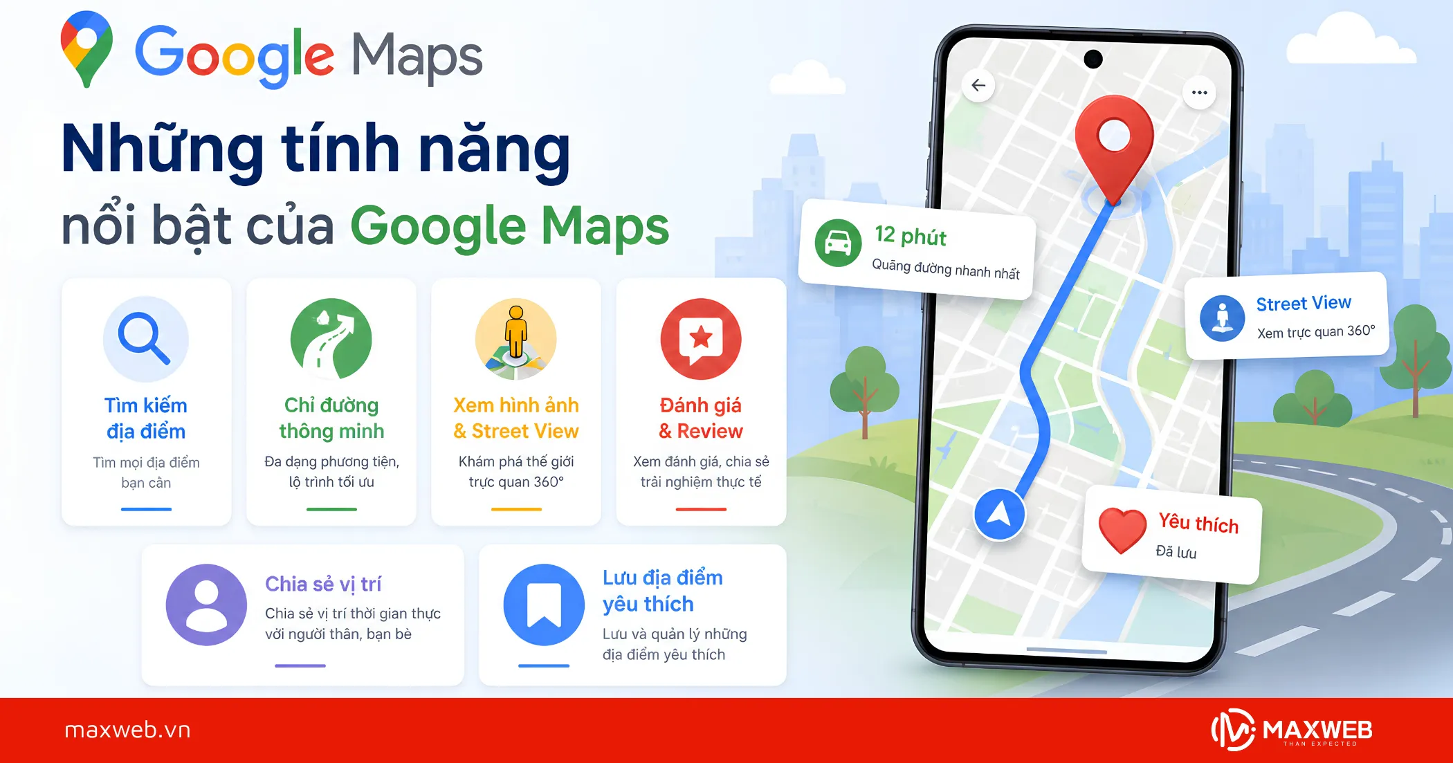 Tính Năng Nổi Bật Của Google Maps Người Dùng Nên Biết