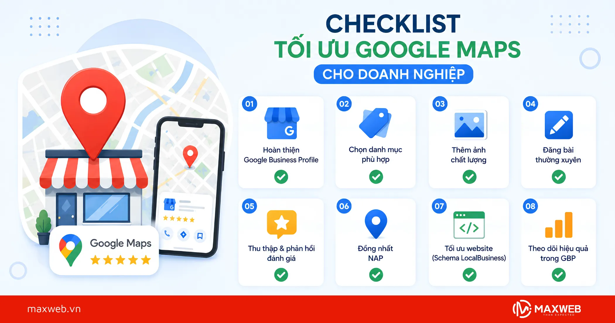 Checklist Tối Ưu Google Maps Cho Doanh Nghiệp