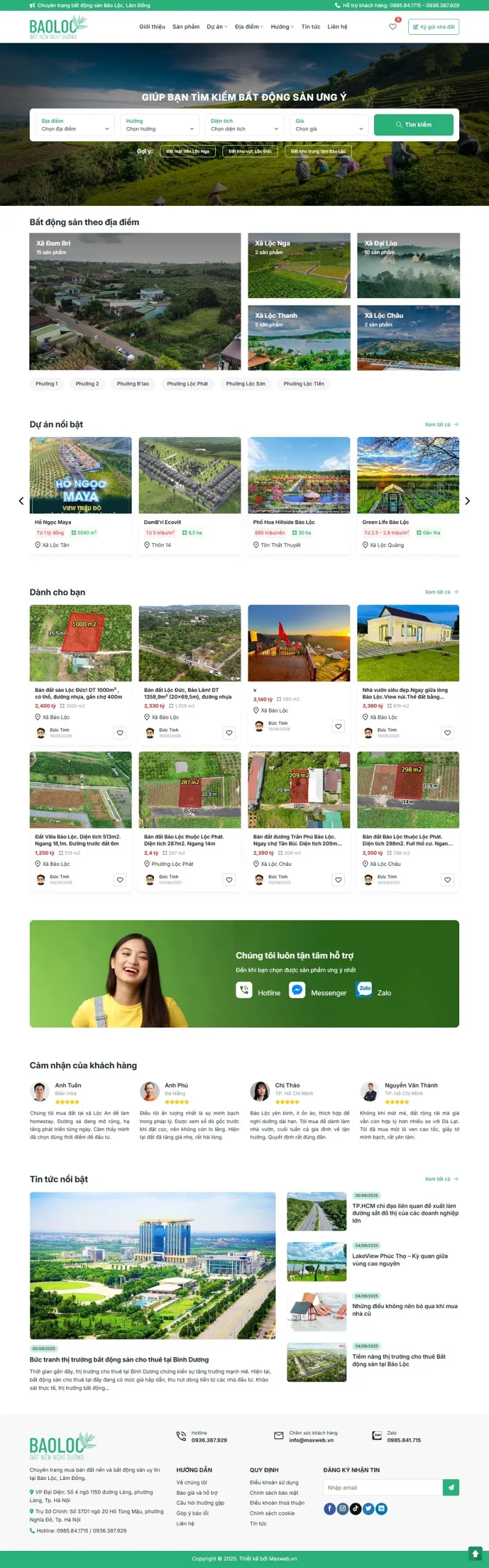 Website bất động sản BDS244