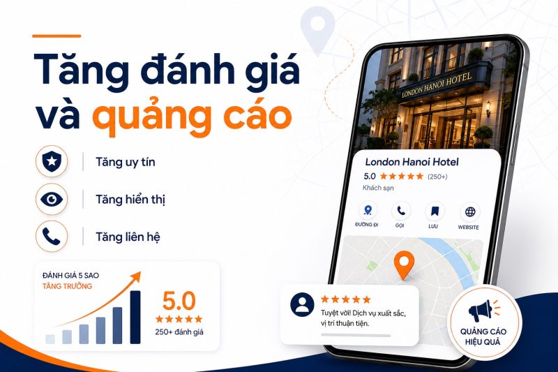 Tăng đánh giá và quảng cáo Google Maps