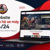Thiết kế website cứu hộ xe máy 24/24