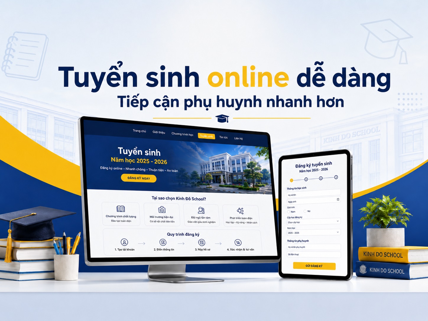 Tuyển sinh online dễ dàng