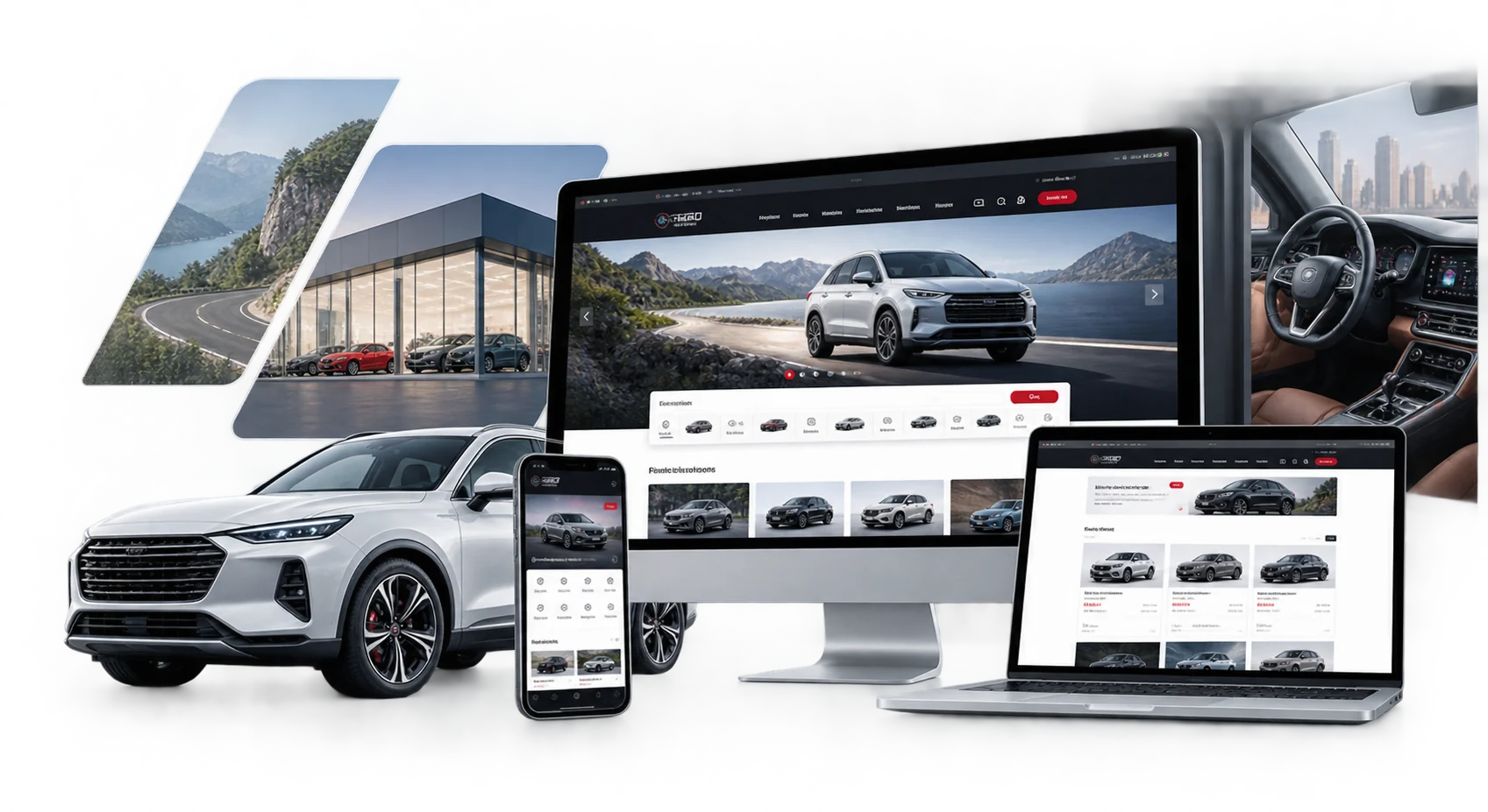 Mẫu giao diện Website ô tô