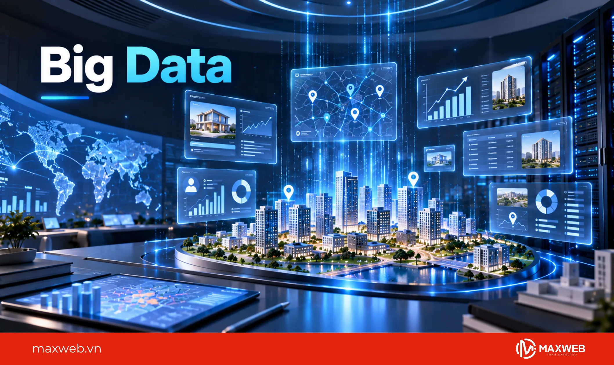 big data giúp thu thập, lưu trữ và phân tích lượng lớn dữ liệu từ nhiều nguồn khác nhau.