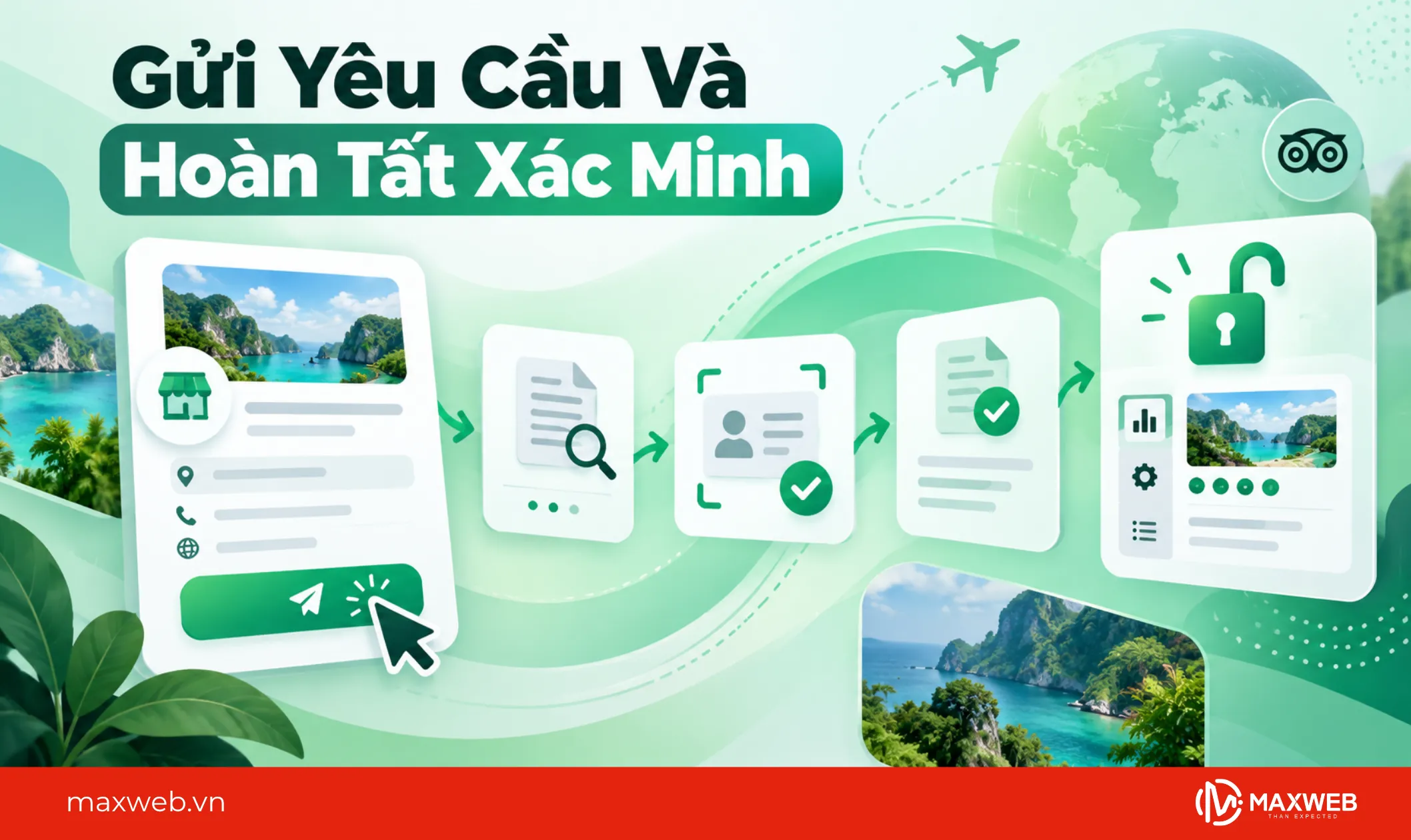 gửi yêu cầu và hoàn tất xác minh