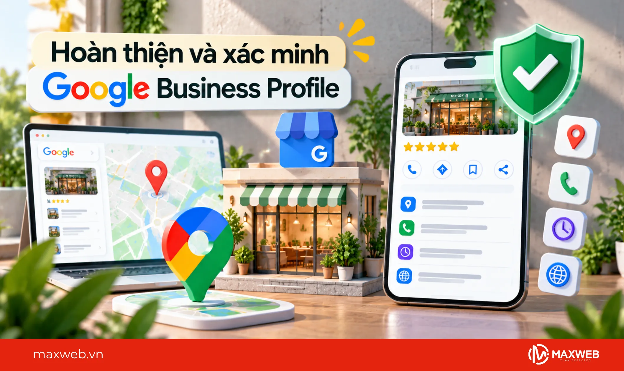 hoàn thiện và xác minh google business profile