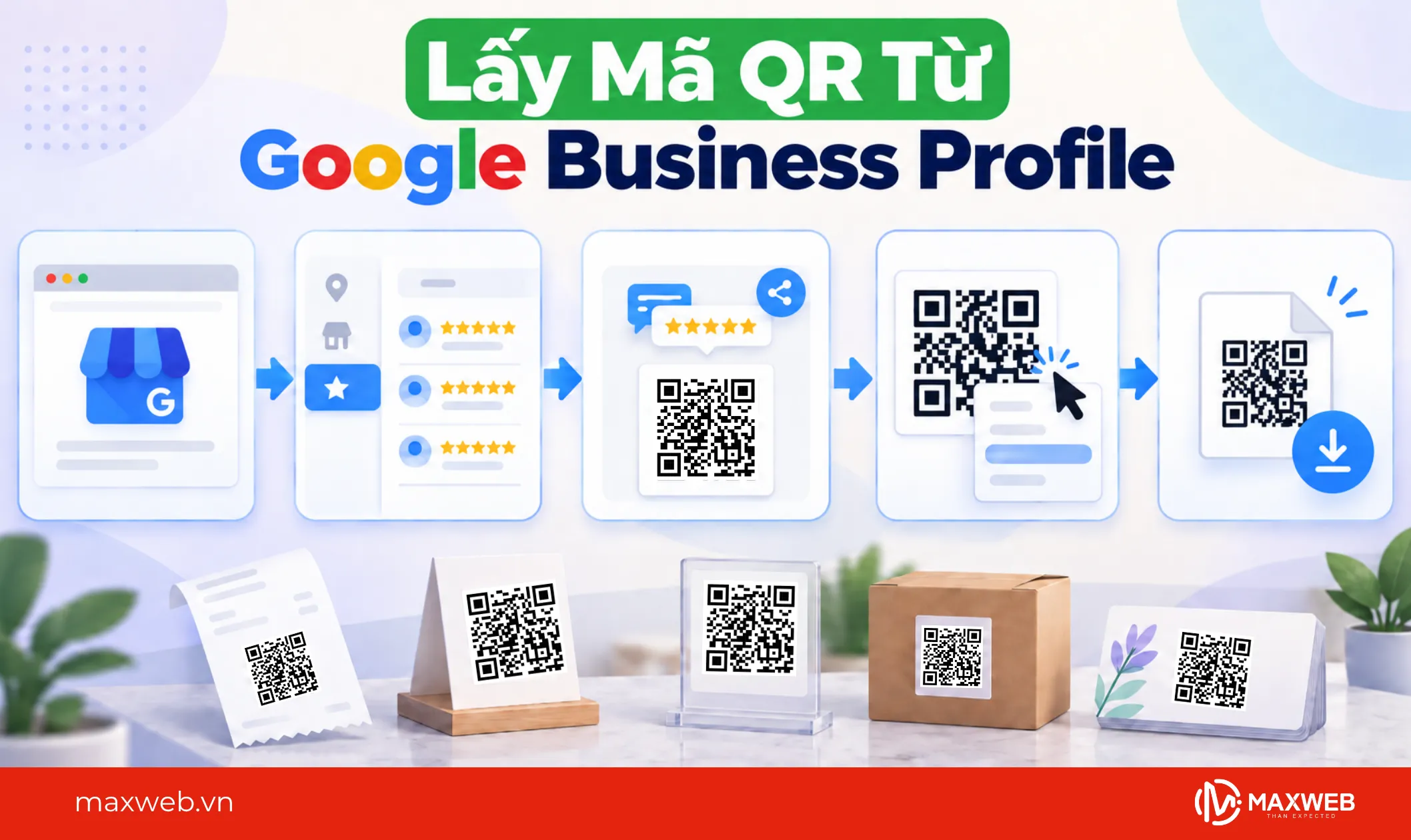lấy mã qr đánh giá từ google busniess profile