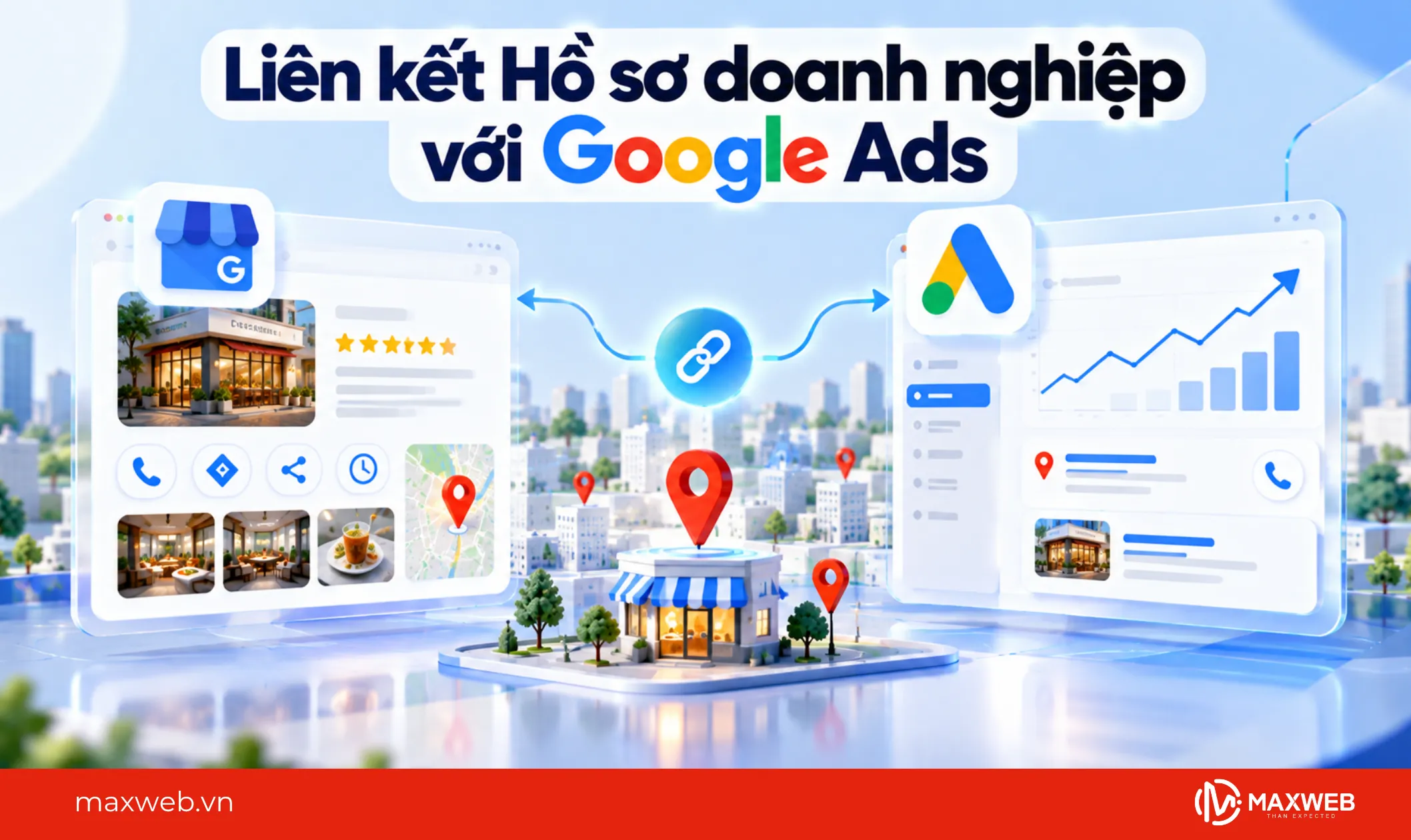 liên kết google business profile với google ads