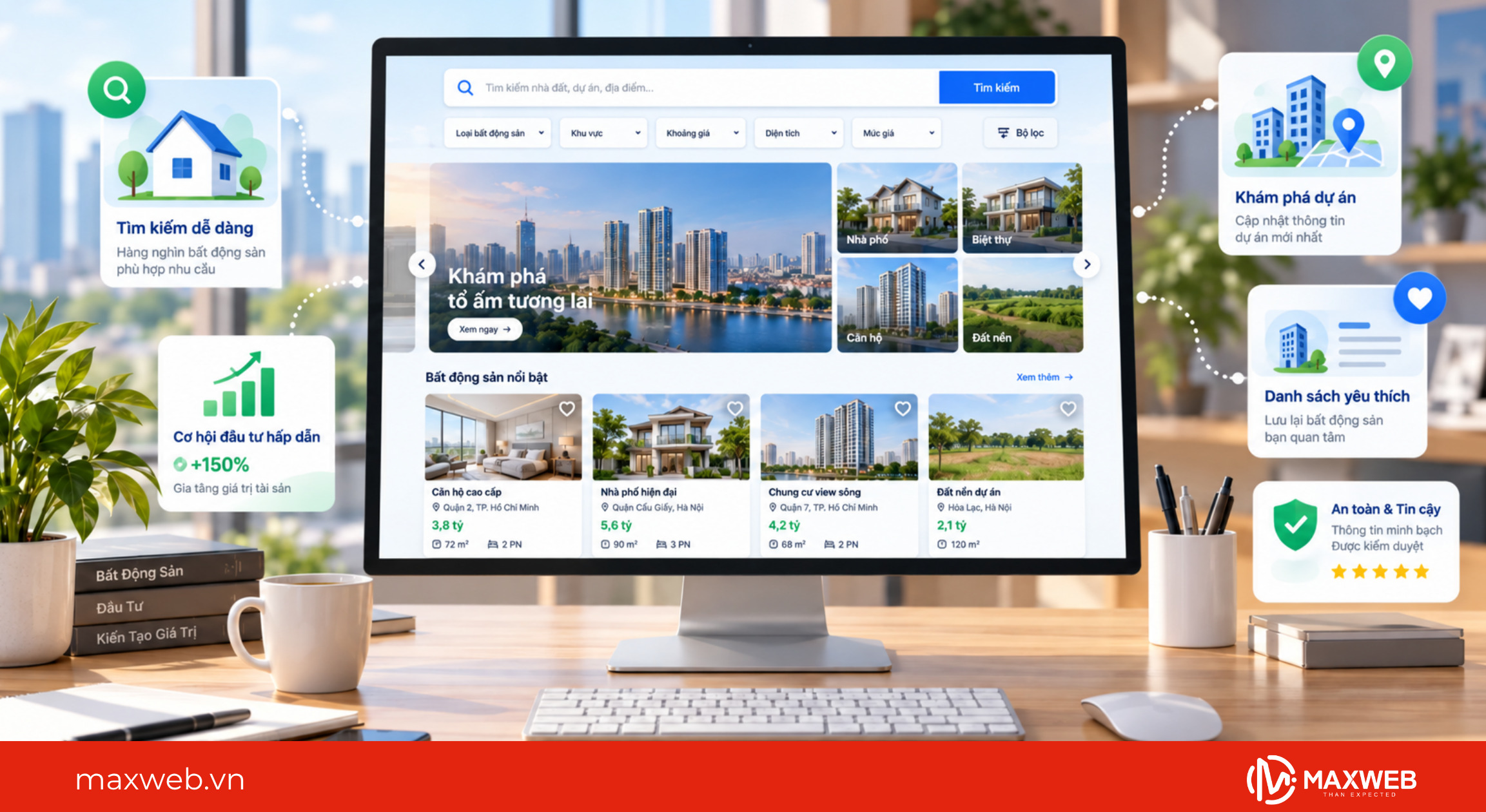 Những lợi ích khi sở hữu mẫu web đăng tin bất động sản bạn nên biết