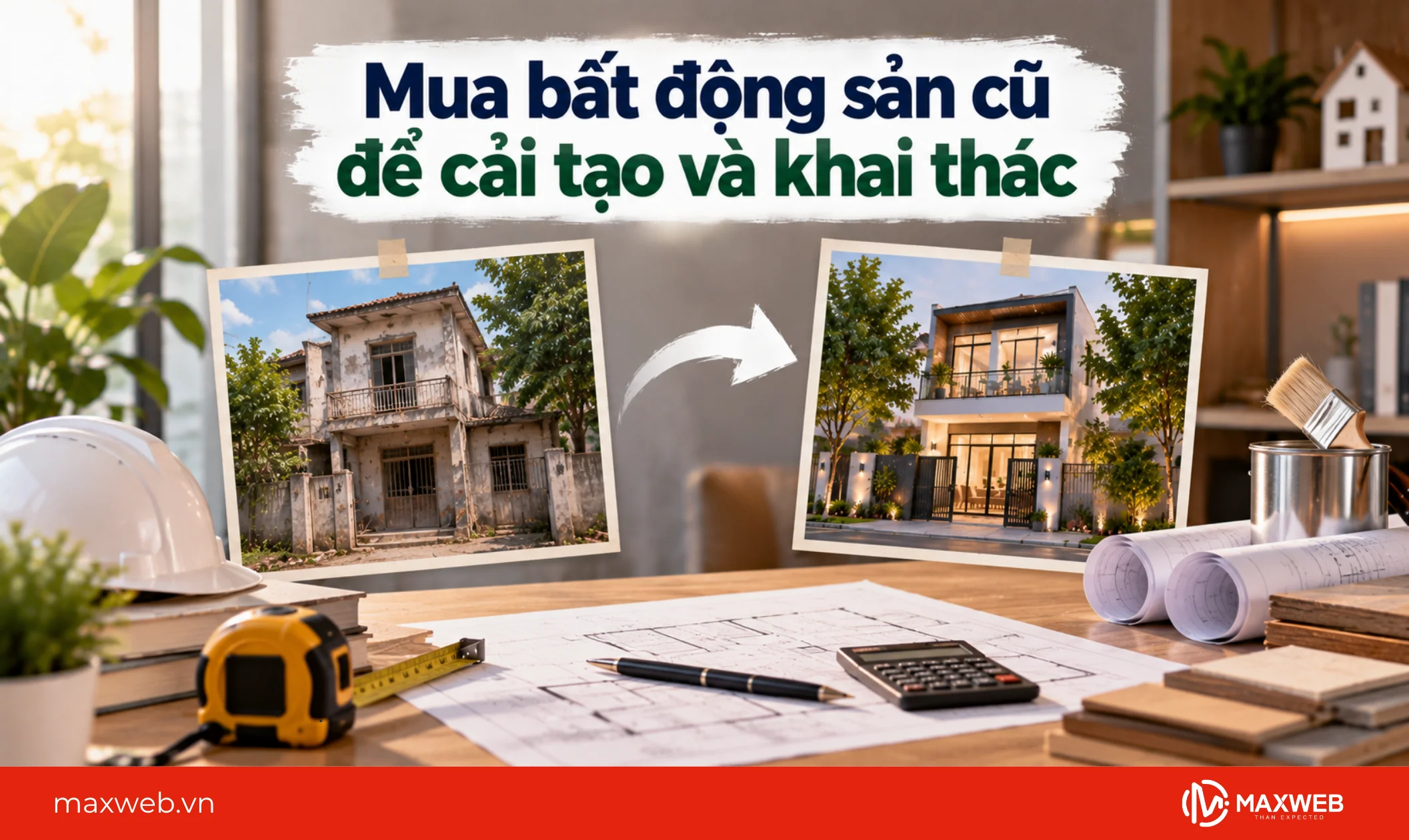 mua bất động sản cũ để cải tạo và khai thác