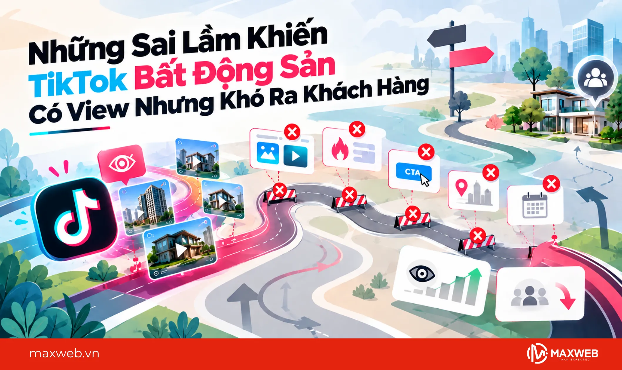 những sai lầm khiến tiktok bất động sản có view nhưng khó ra khách hàng