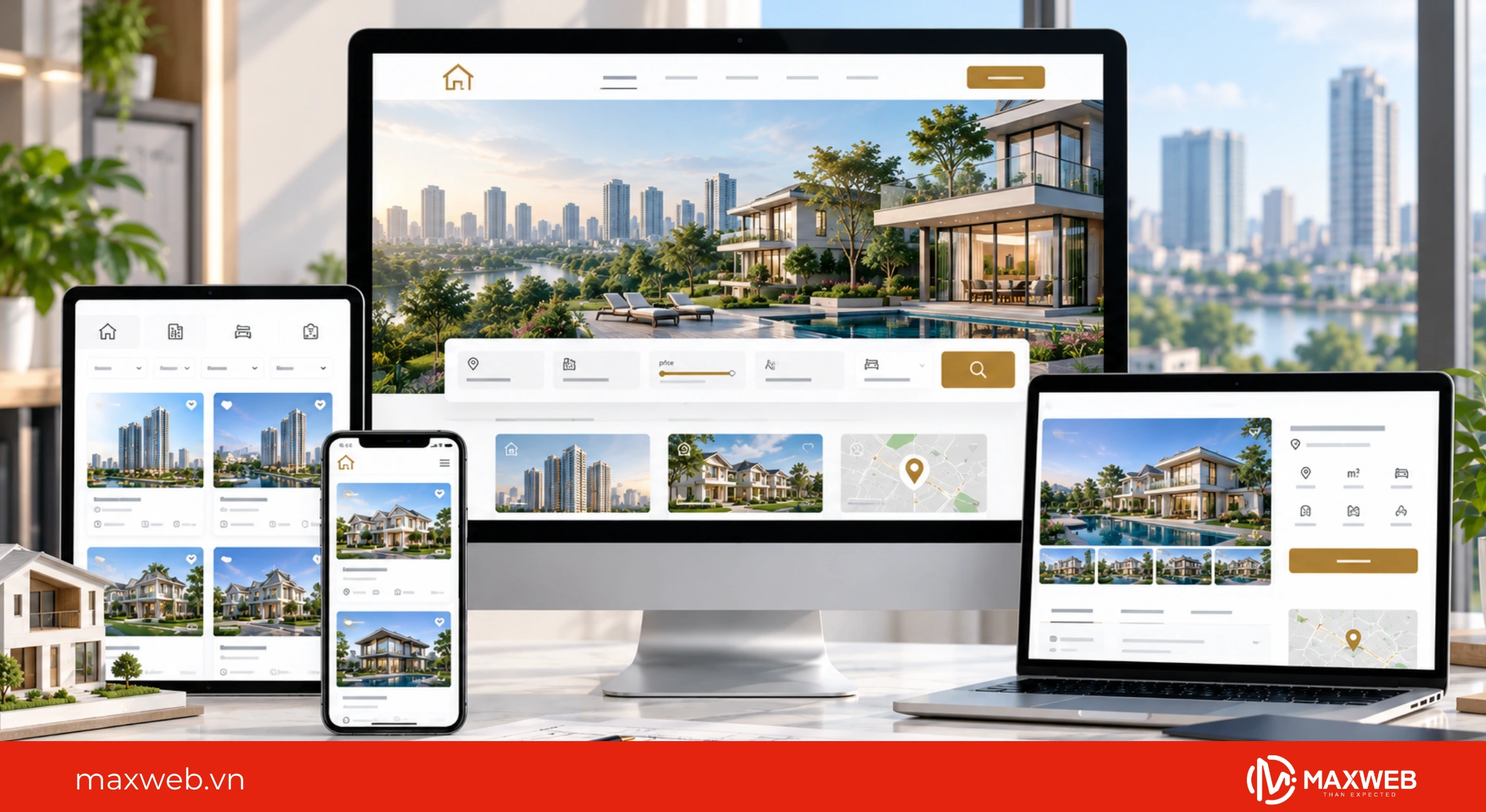 Một vài tiêu trí lựa chọn mẫu website bđs