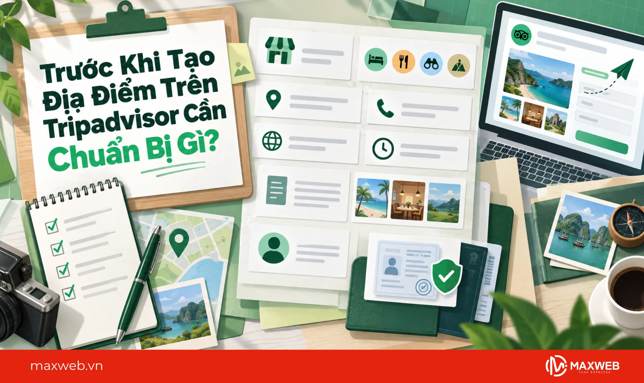trước khi tạo địa điểm trên tripadvisor cần chuẩn bị gì