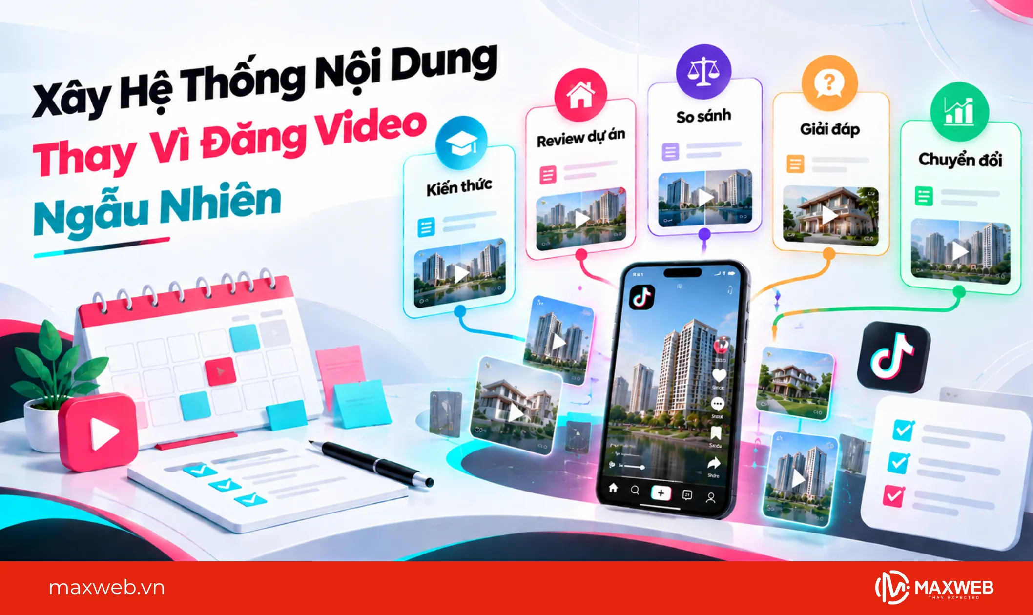 xây dựng hệ thống nội dung thay vì đăng video ngẫu nhiên